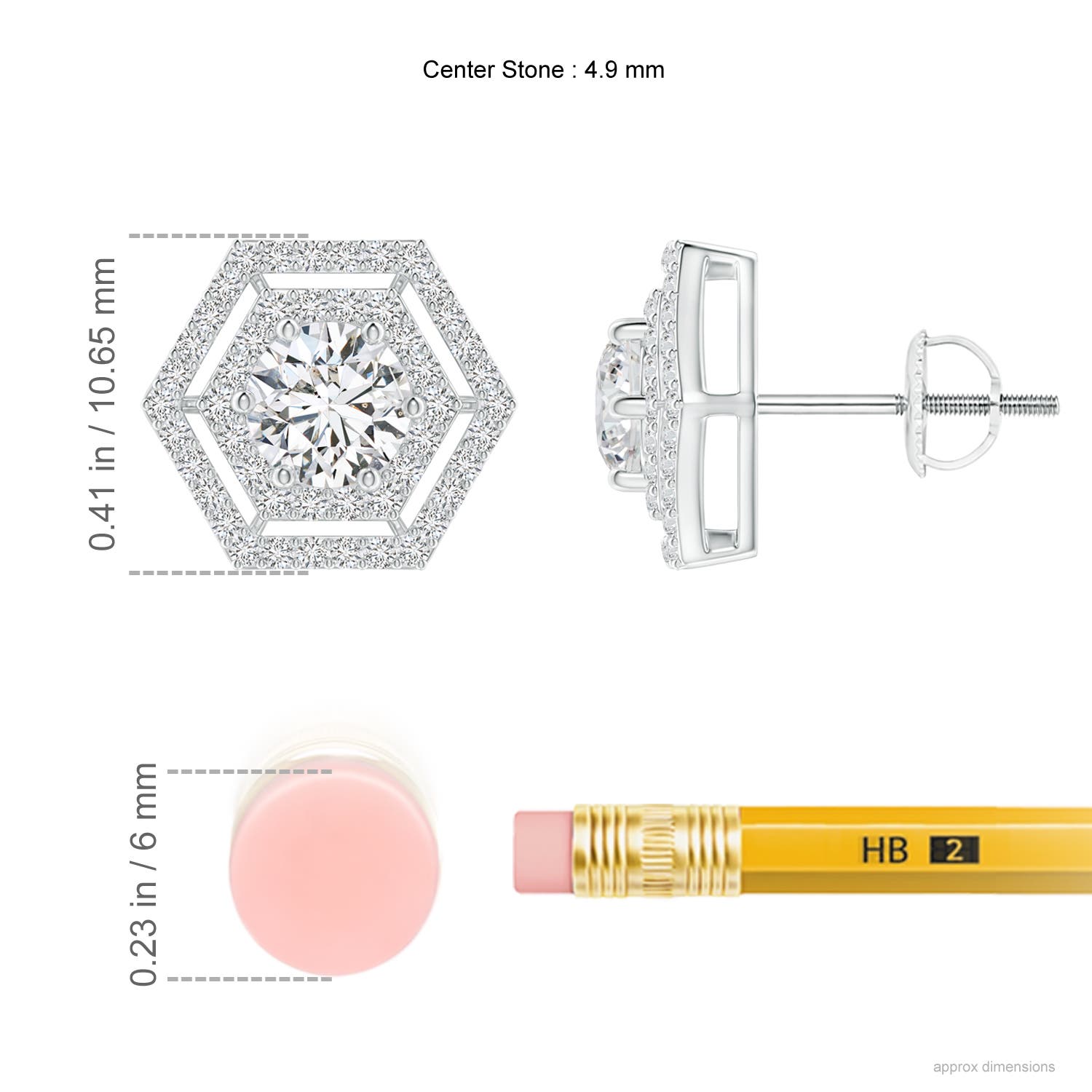 H, SI2 / 1.21 CT / 14 KT White Gold