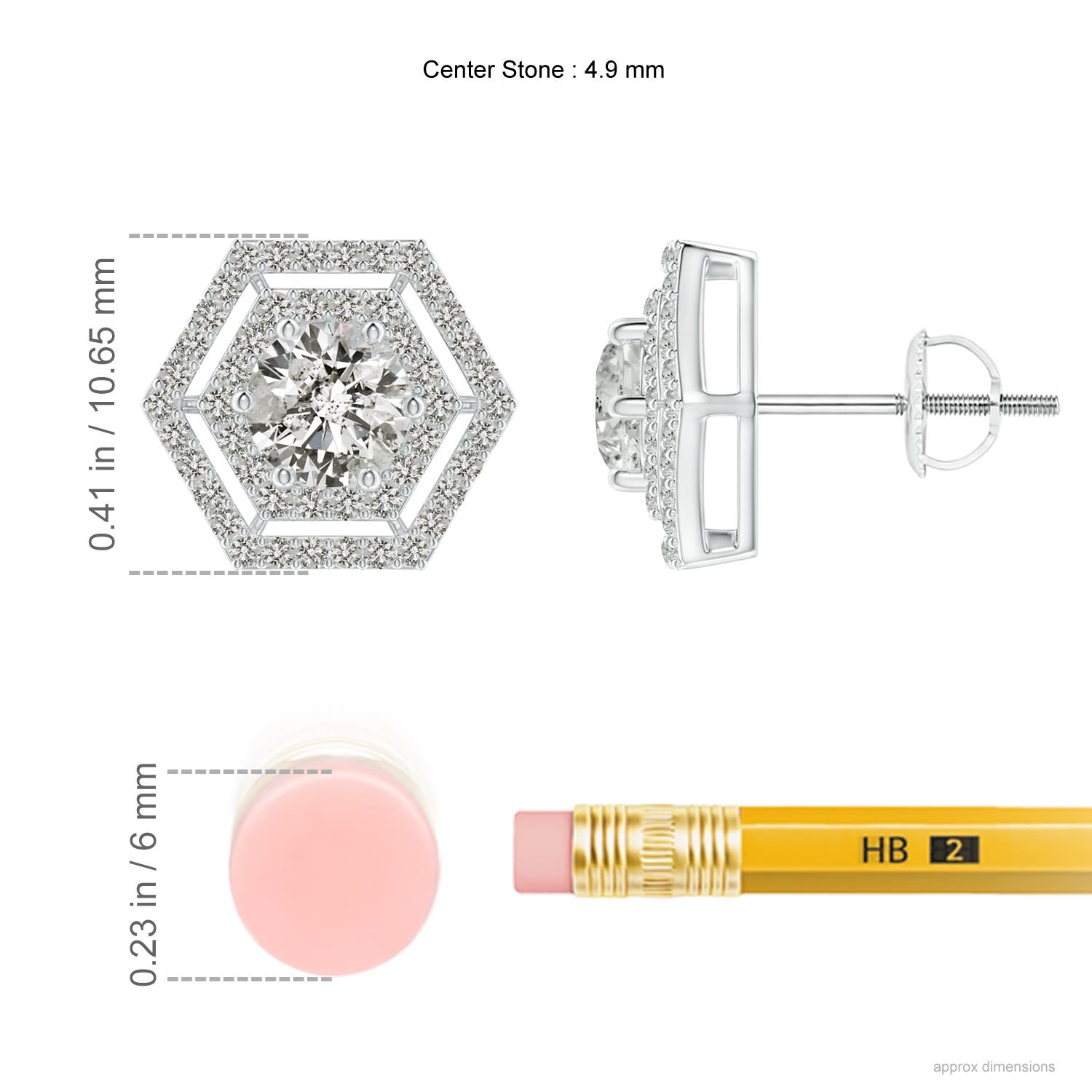 K, I3 / 1.21 CT / 14 KT White Gold