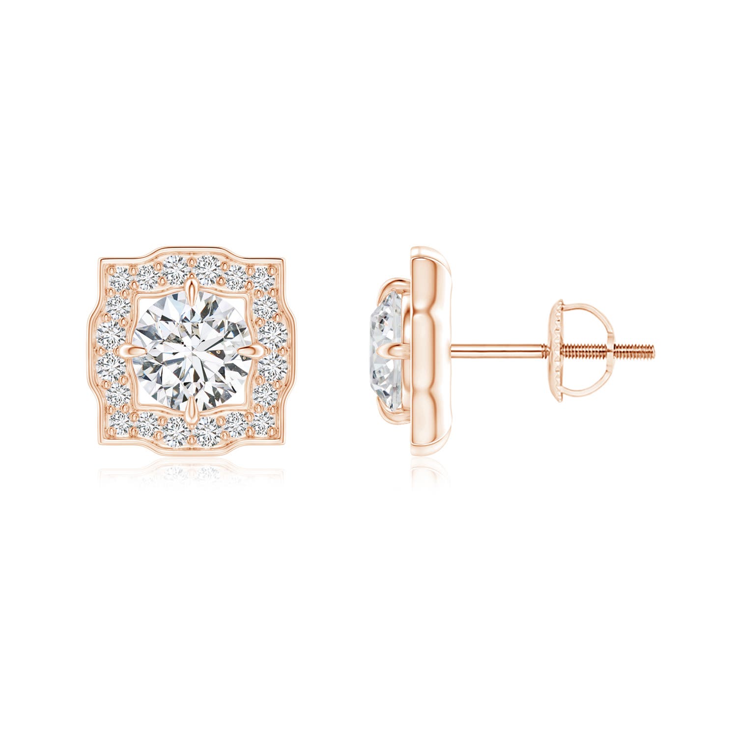 H, SI2 / 0.83 CT / 14 KT Rose Gold