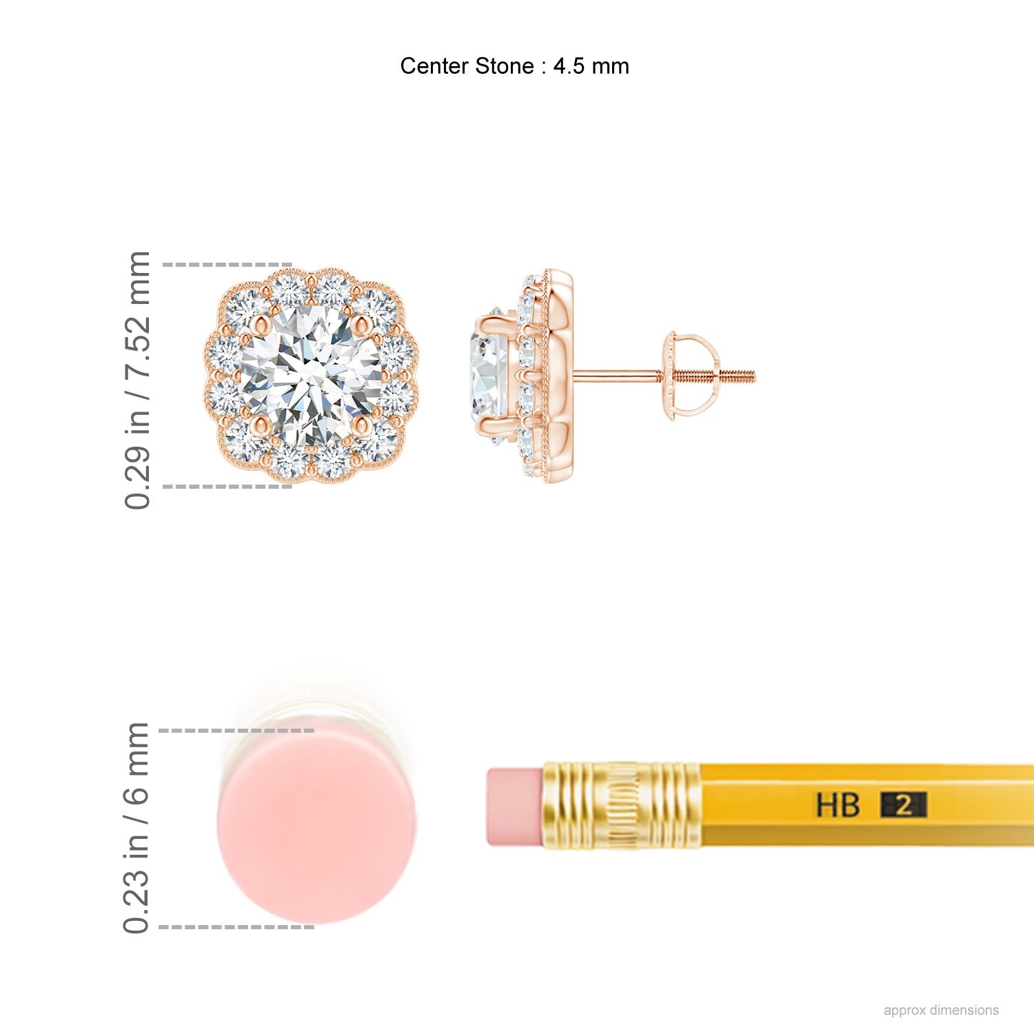 F-G, VS / 0.99 CT / 14 KT Rose Gold