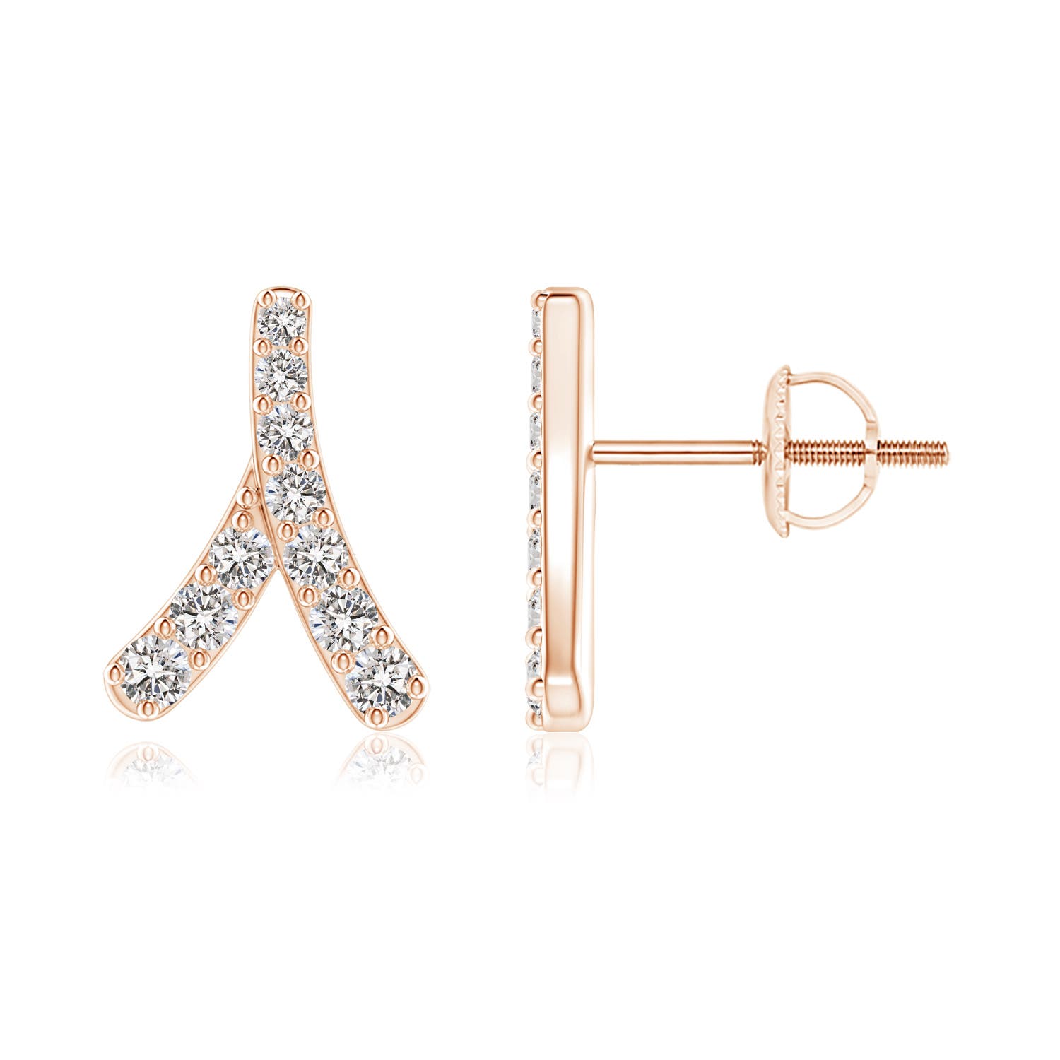 I-J, I1-I2 / 0.34 CT / 14 KT Rose Gold