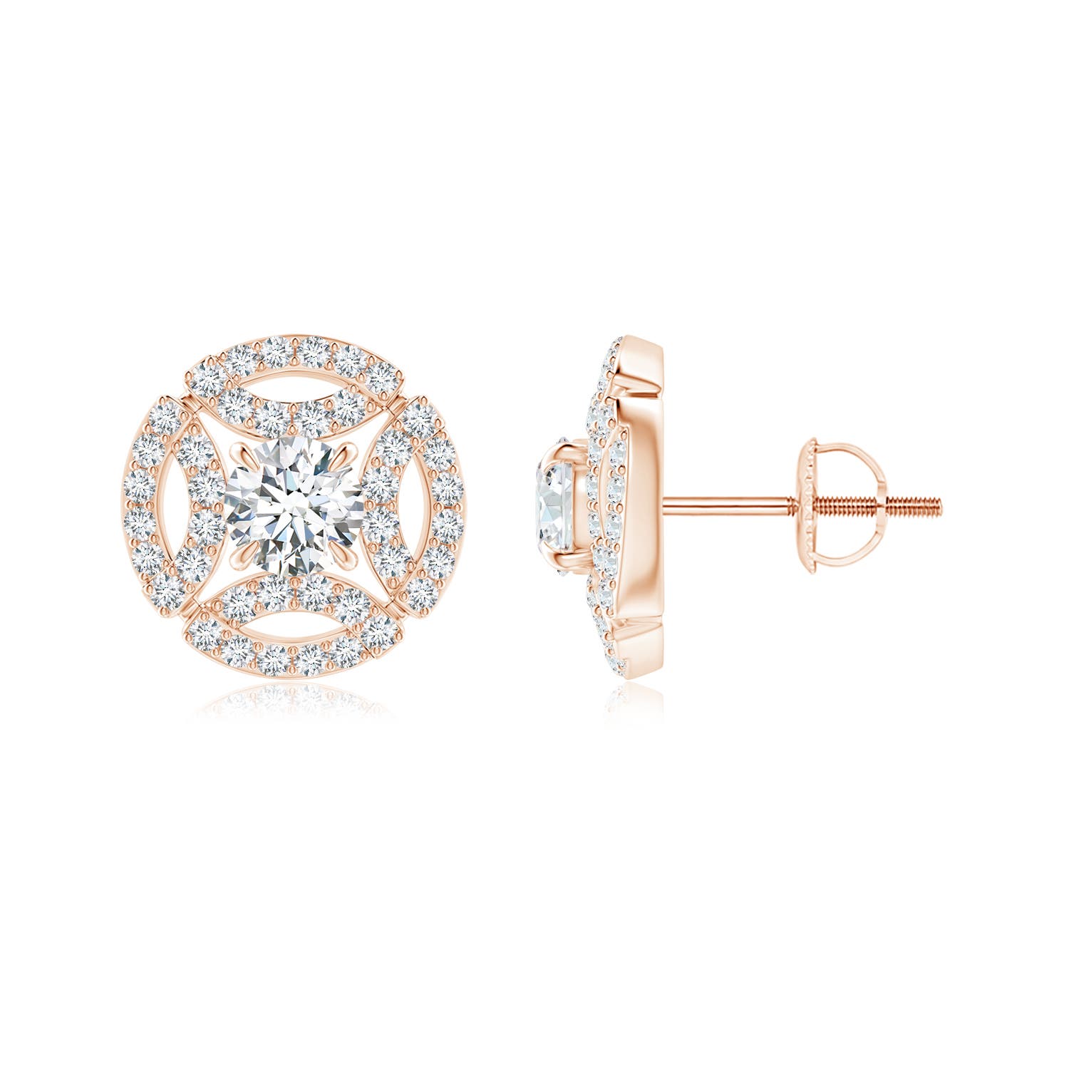 F-G, VS / 0.78 CT / 14 KT Rose Gold