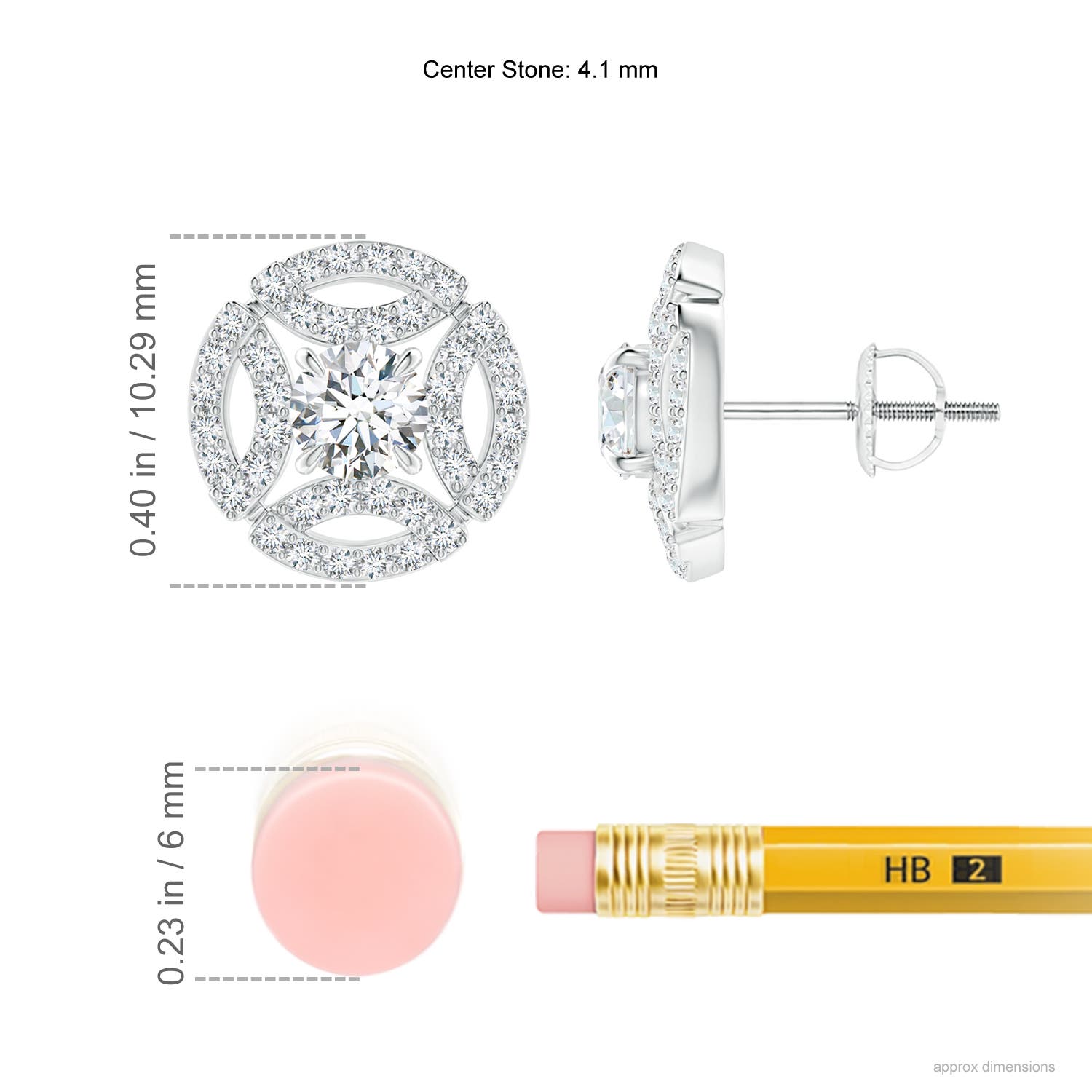 F-G, VS / 0.78 CT / 14 KT White Gold