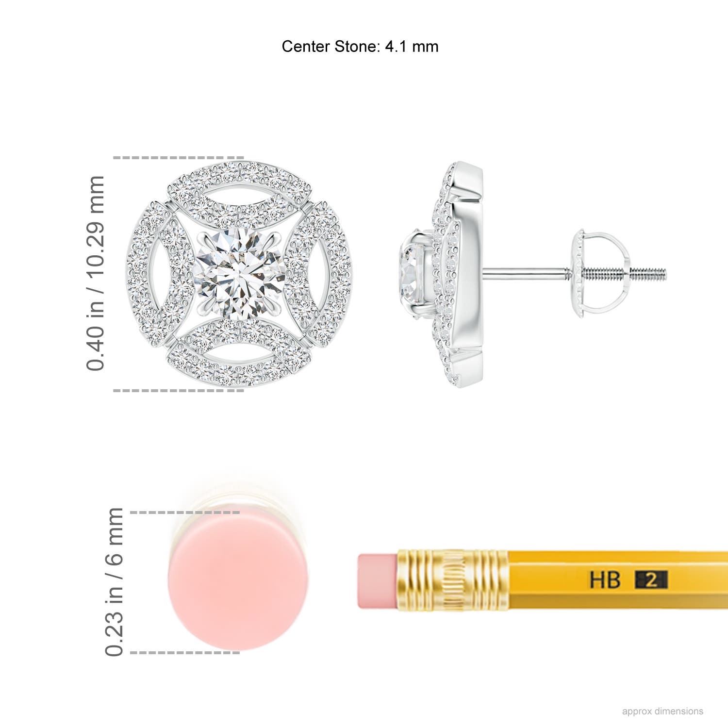 H, SI2 / 0.82 CT / 14 KT White Gold