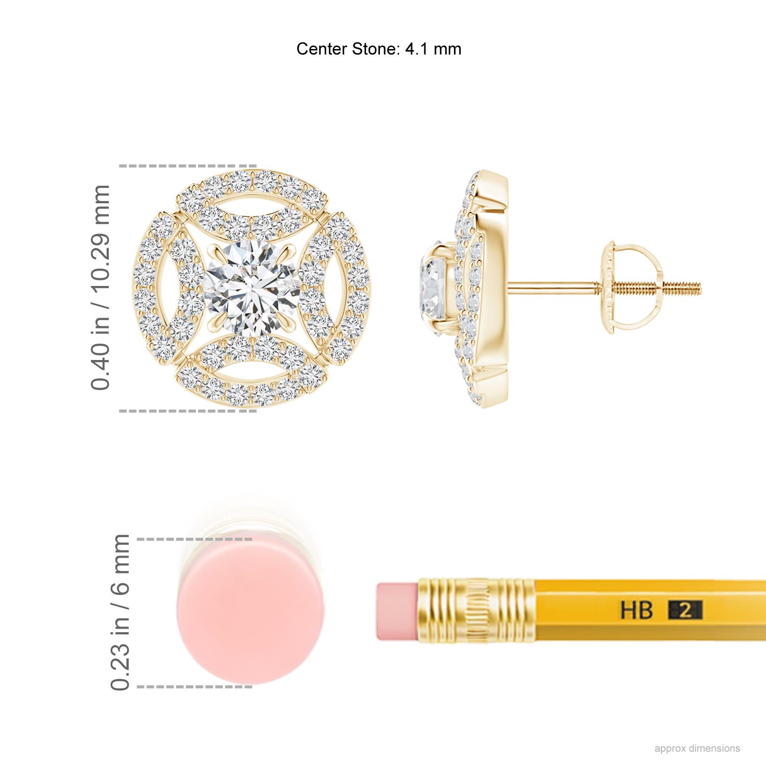 H, SI2 / 0.82 CT / 14 KT Yellow Gold