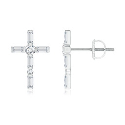 Baguette Diamond Fashion Stud Earrings