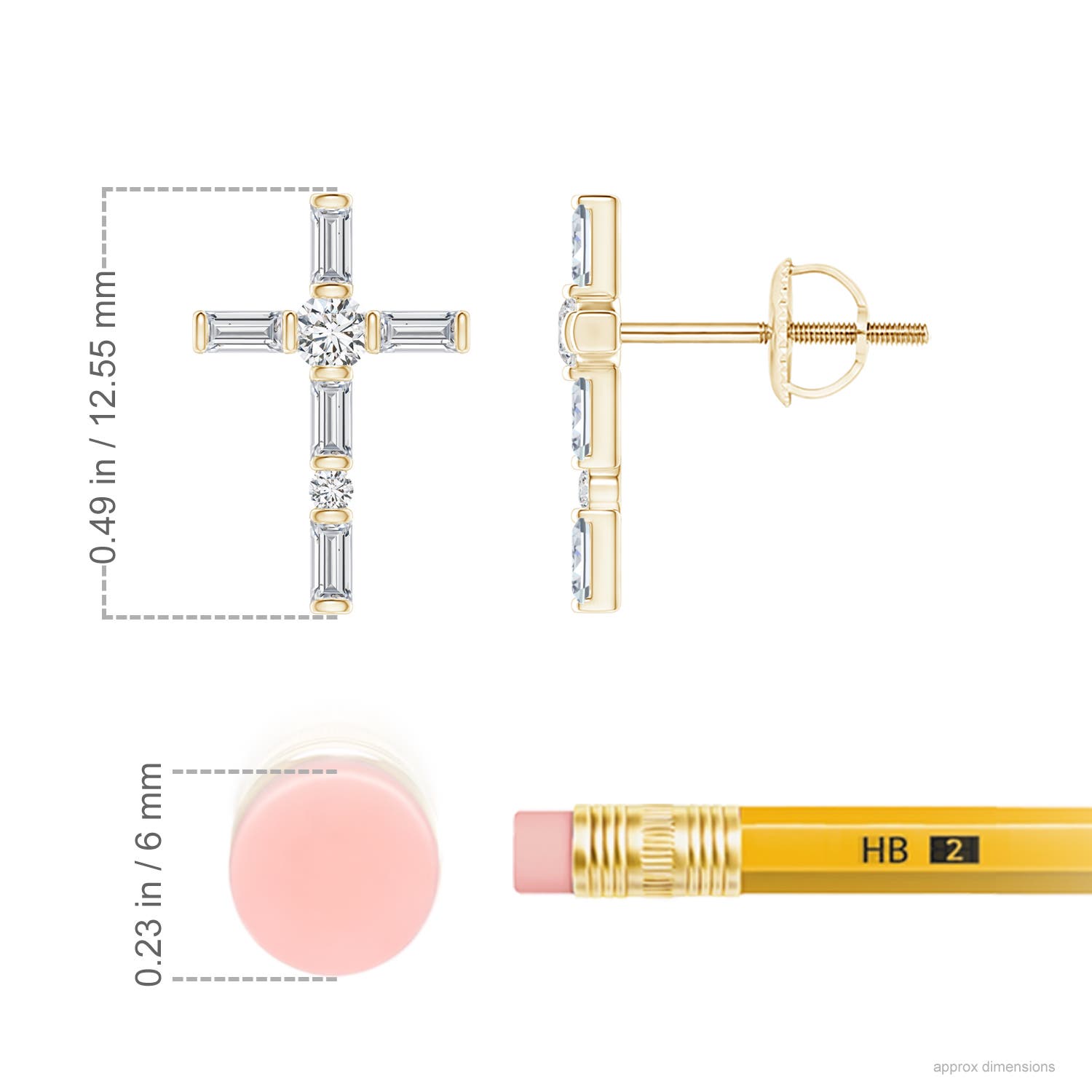 H, SI2 / 0.59 CT / 14 KT Yellow Gold