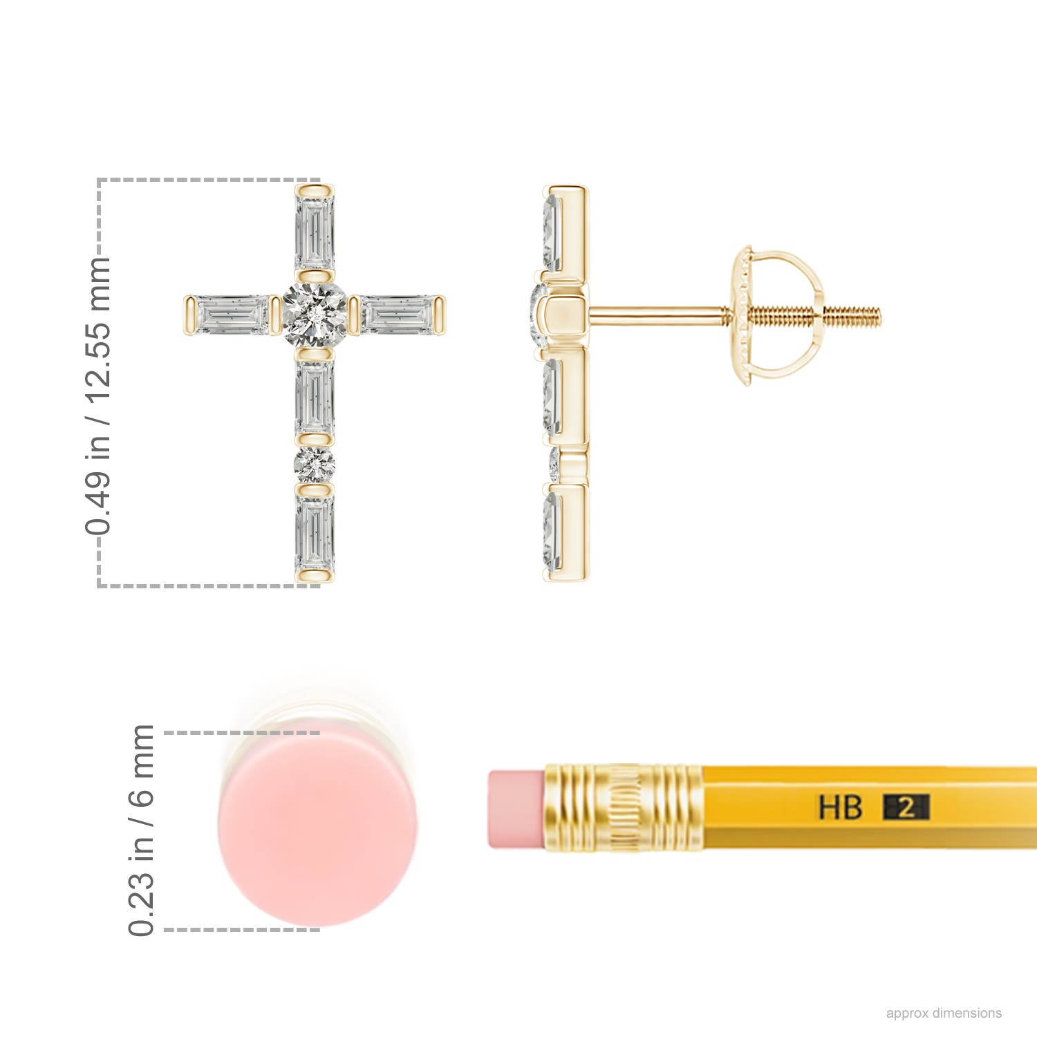 K, I3 / 0.59 CT / 14 KT Yellow Gold