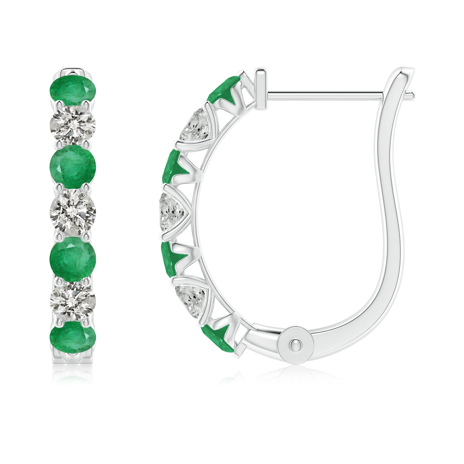 A - Emerald / 1.24 CT / 14 KT White Gold