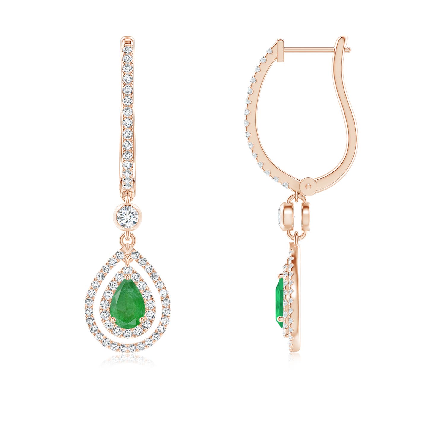 A - Emerald / 1.52 CT / 14 KT Rose Gold