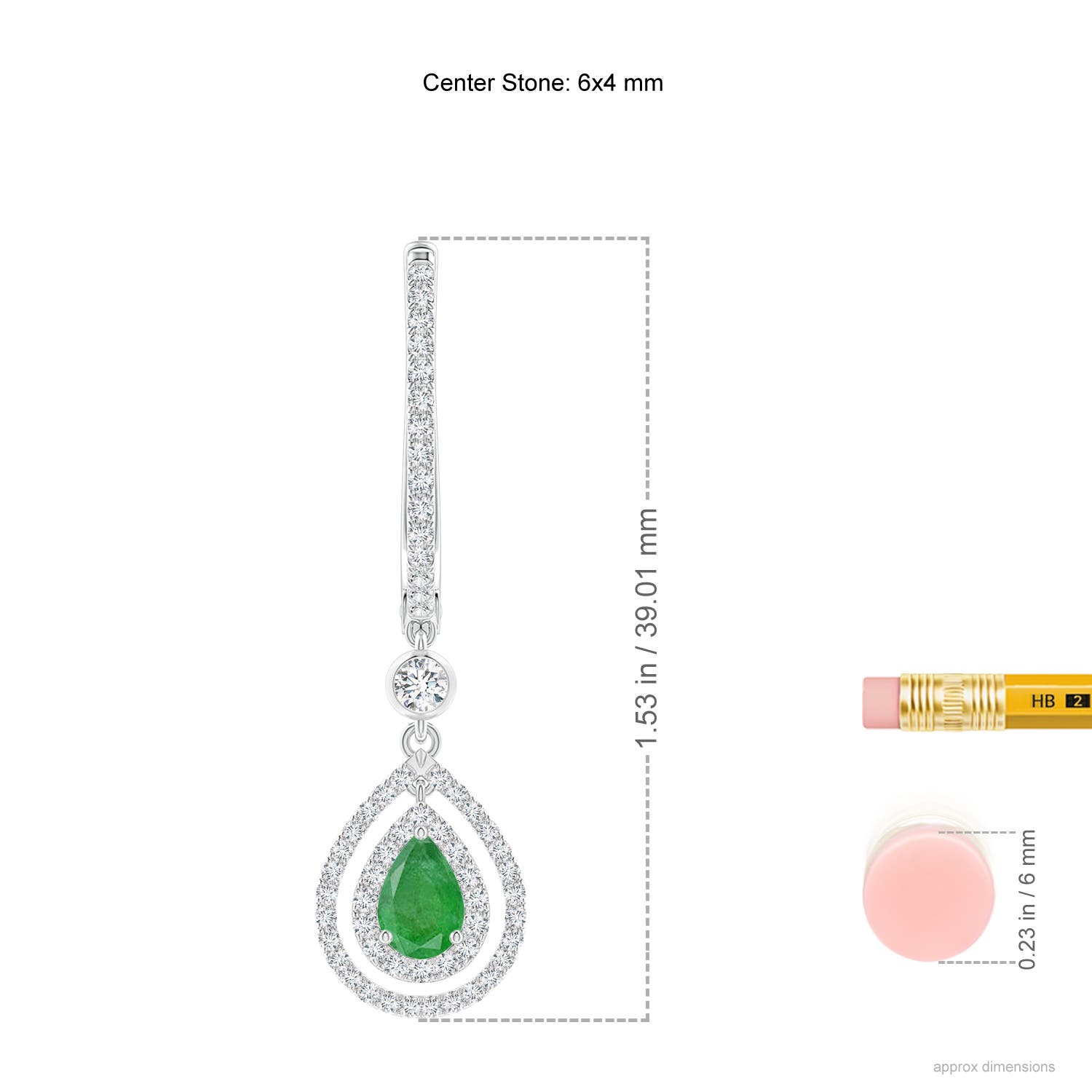 A - Emerald / 1.52 CT / 14 KT White Gold