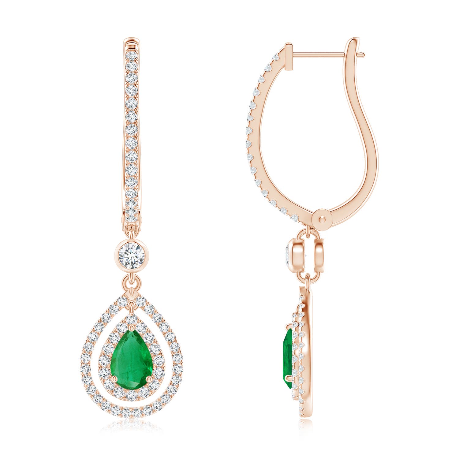 AA - Emerald / 2.19 CT / 14 KT Rose Gold