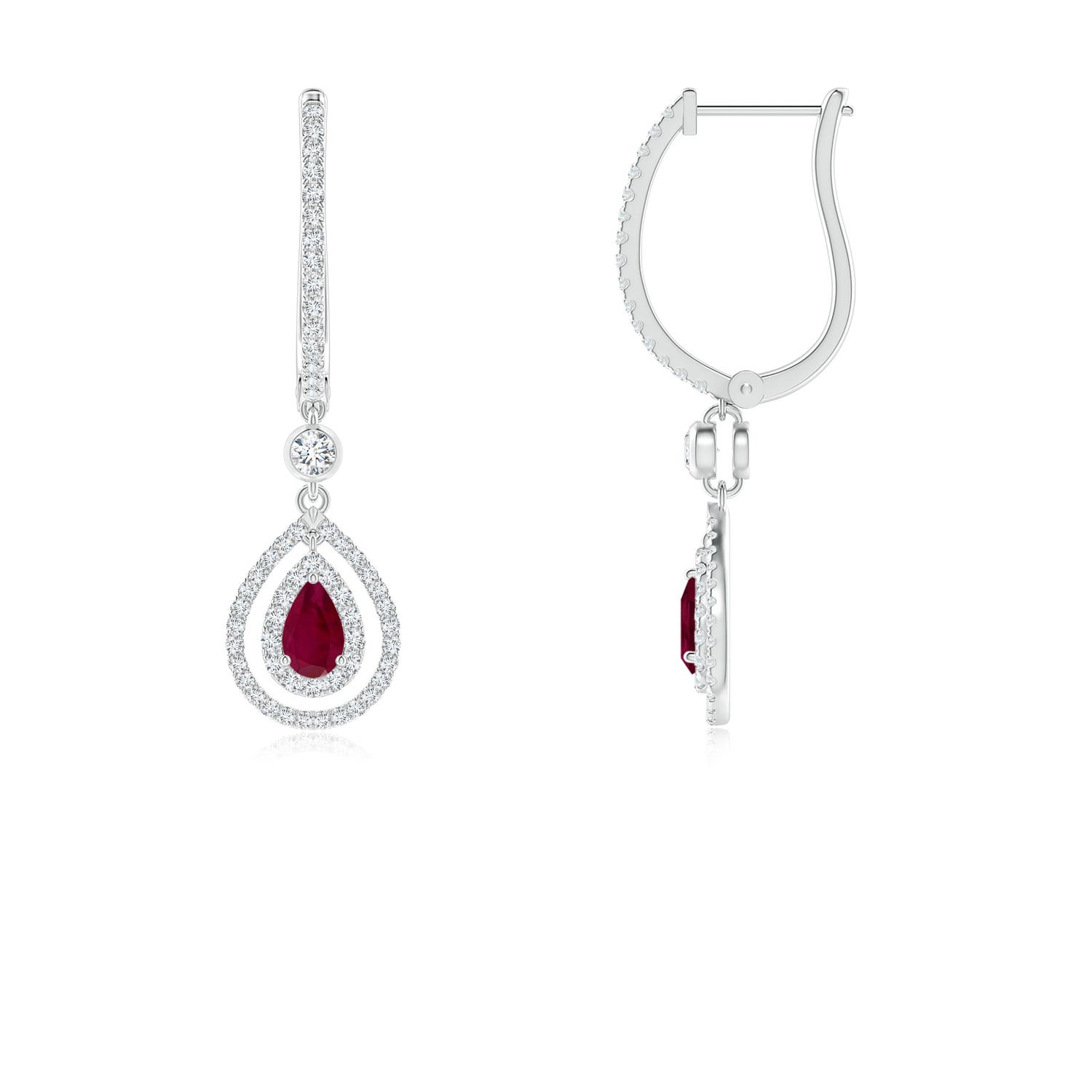 A - Ruby / 1.09 CT / 14 KT White Gold