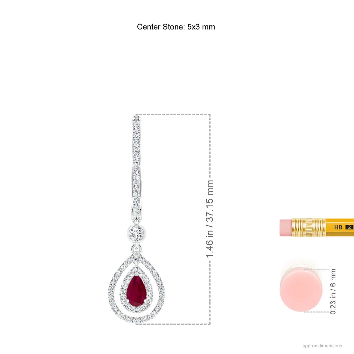 A - Ruby / 1.09 CT / 14 KT White Gold