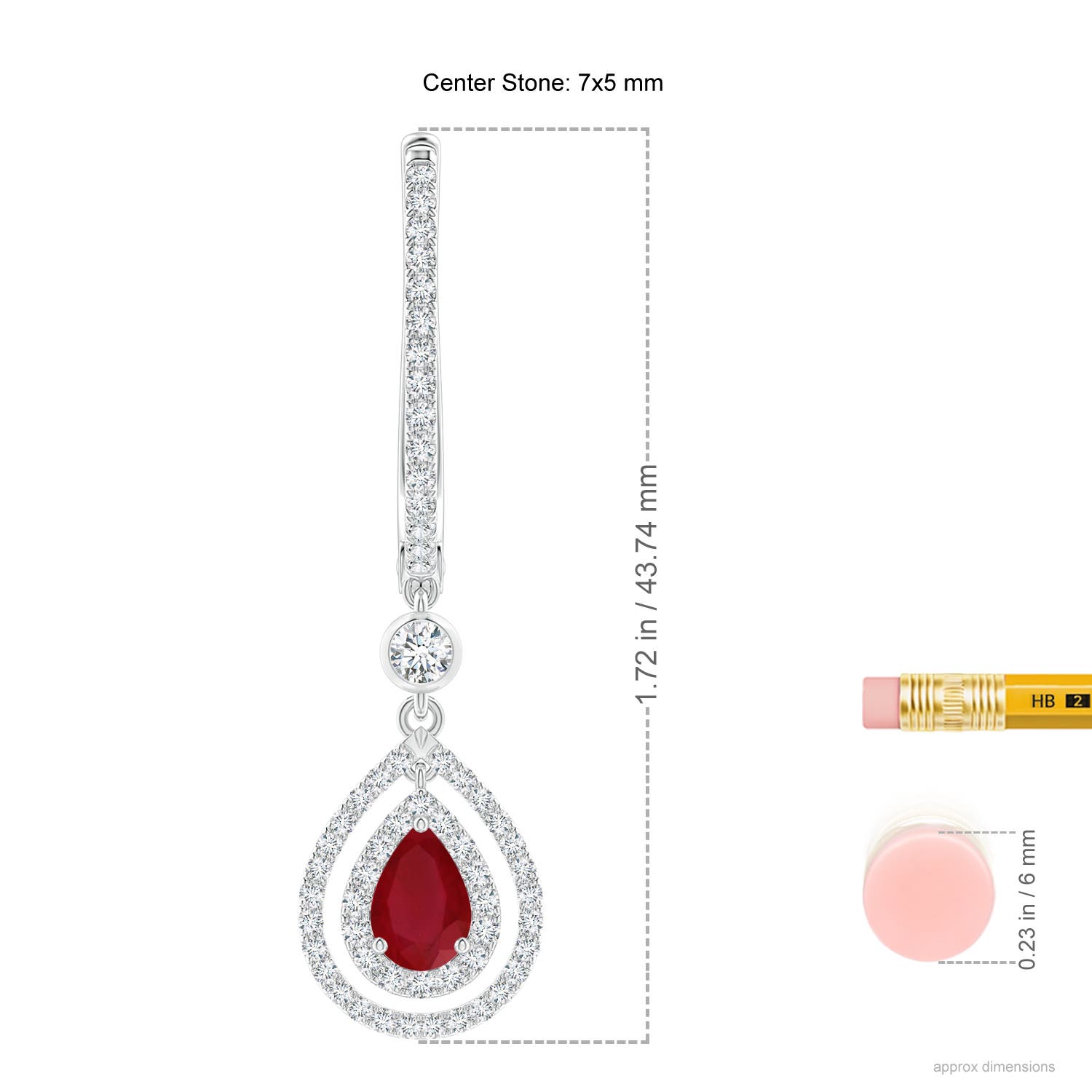 AA - Ruby / 2.58 CT / 14 KT White Gold