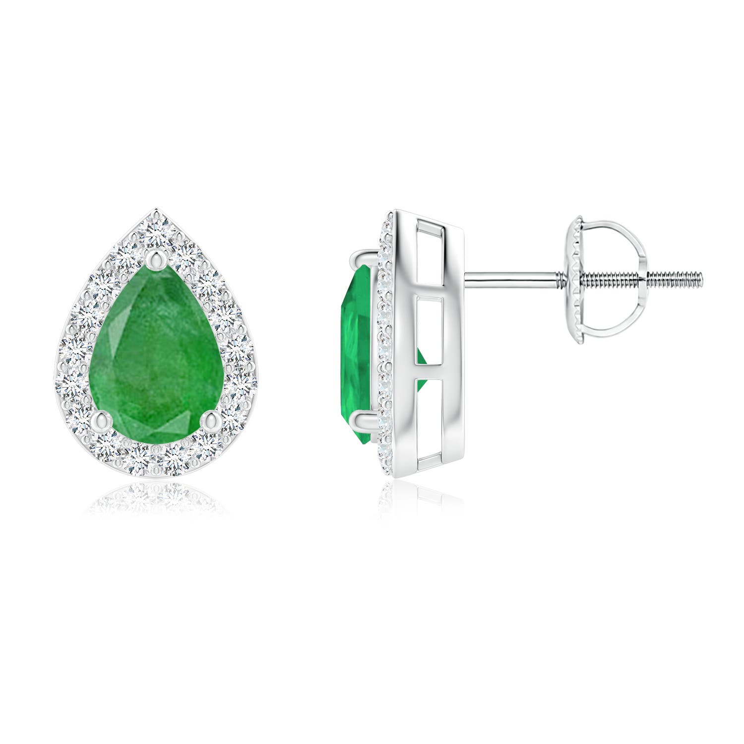 A - Emerald / 1.47 CT / 14 KT White Gold