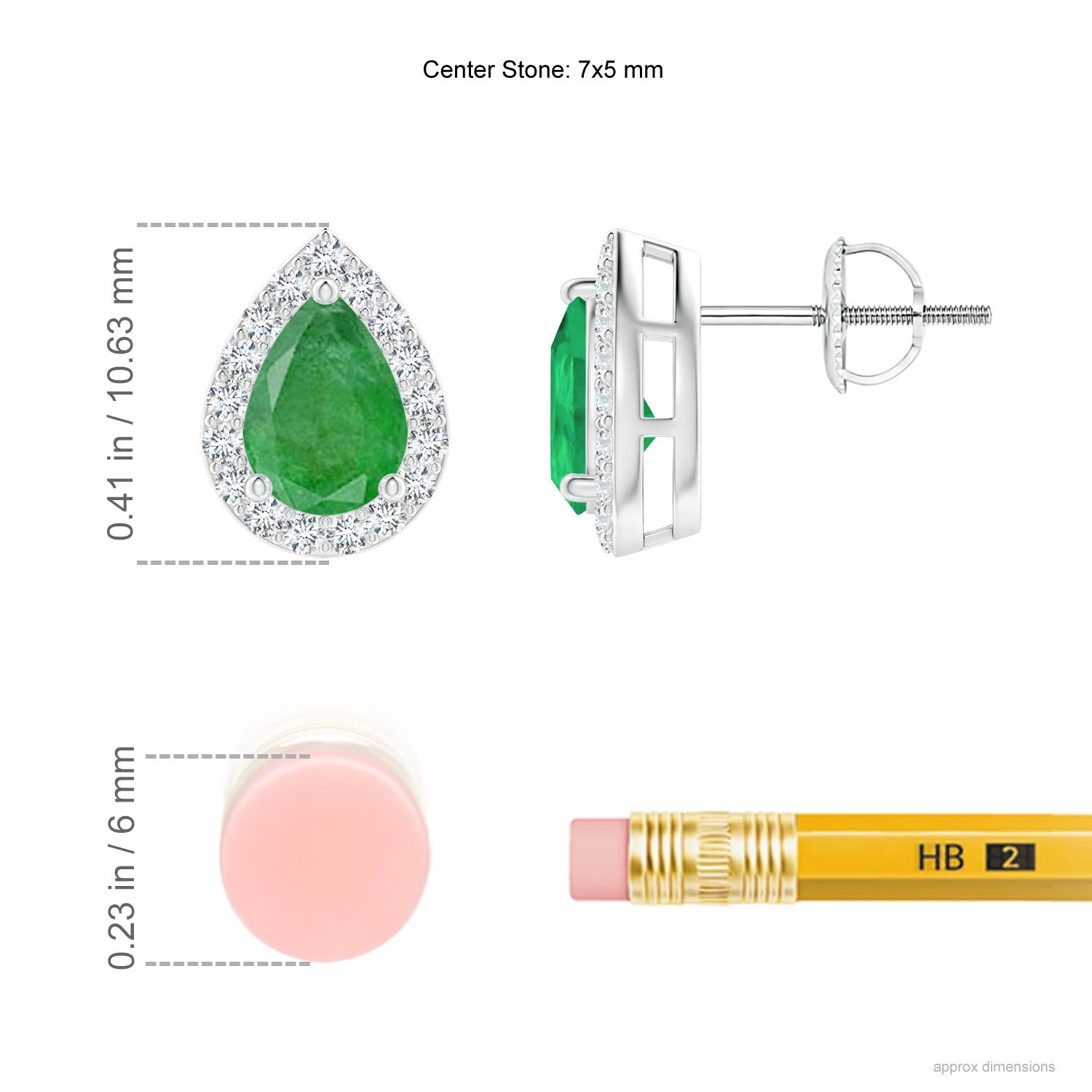 A - Emerald / 1.47 CT / 14 KT White Gold