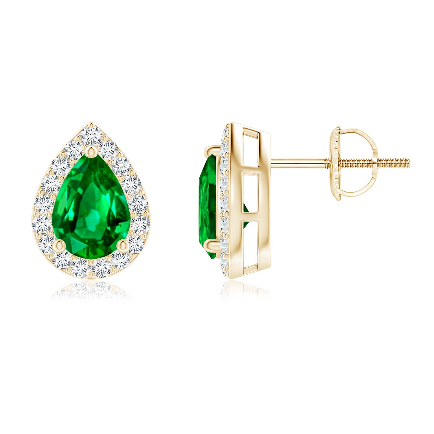 AAAA - Emerald / 1.47 CT / 14 KT Yellow Gold