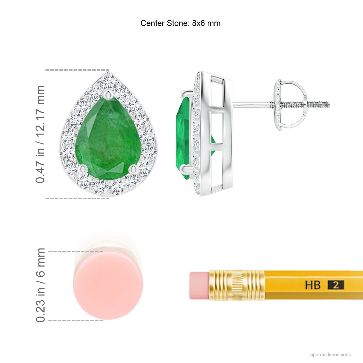 A - Emerald / 2.31 CT / 14 KT White Gold