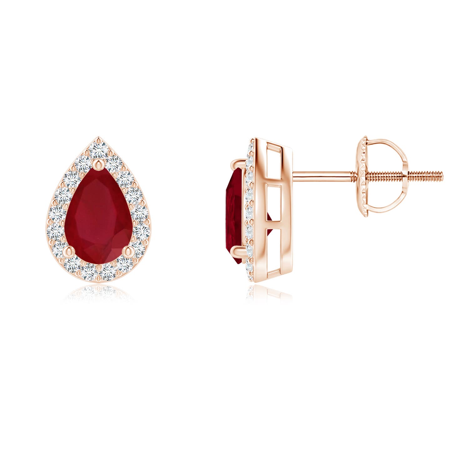 AA - Ruby / 0.97 CT / 14 KT Rose Gold