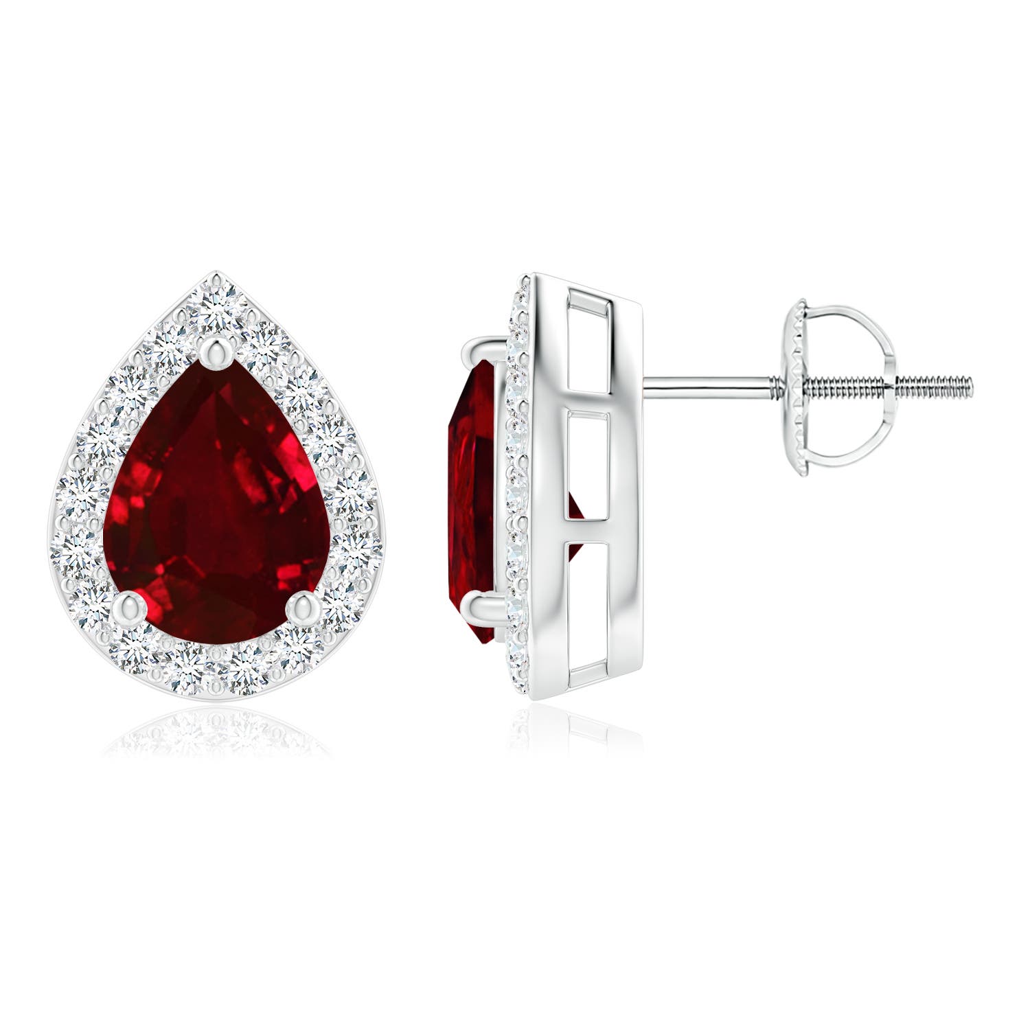 AAAA - Ruby / 2.71 CT / 14 KT White Gold