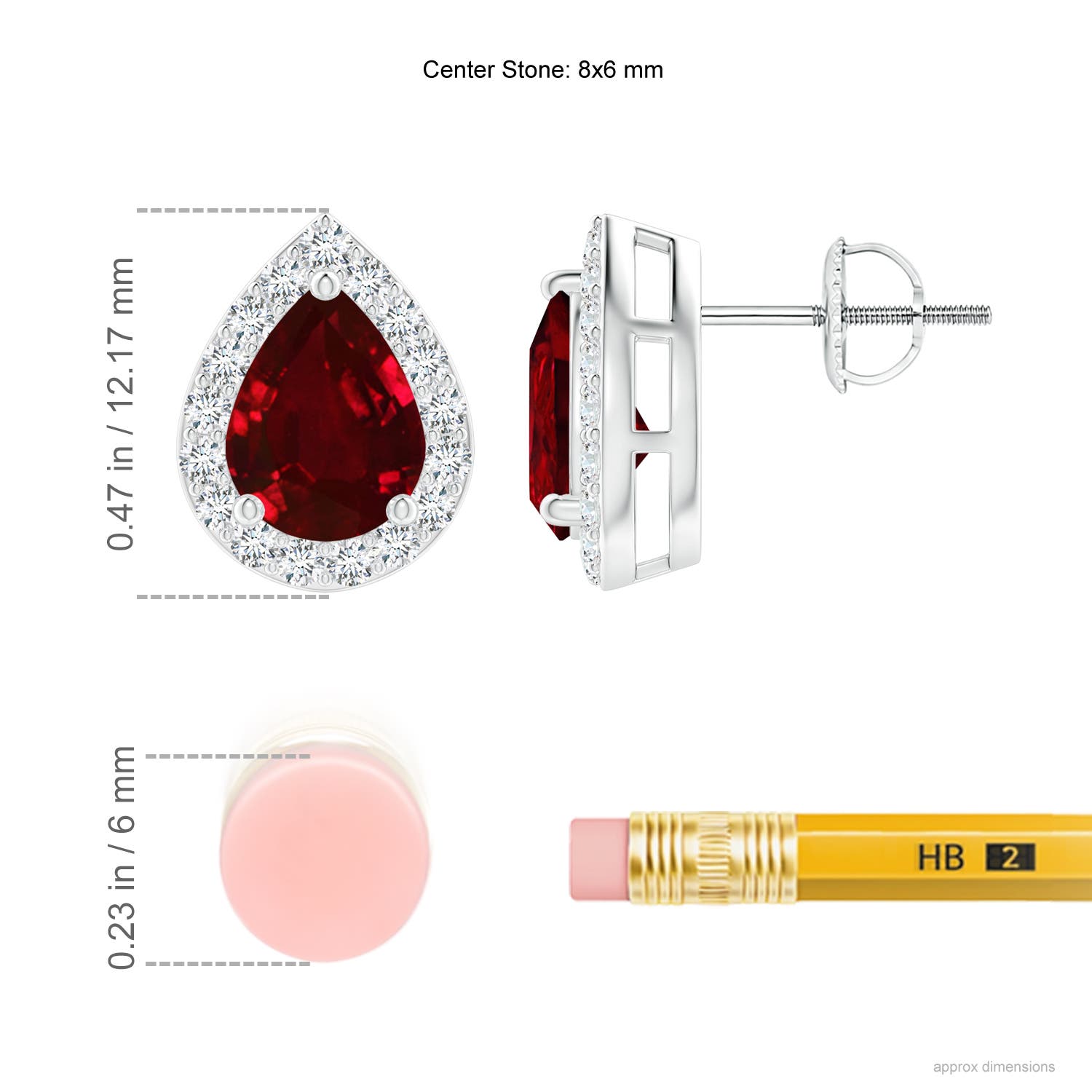 AAAA - Ruby / 2.71 CT / 14 KT White Gold