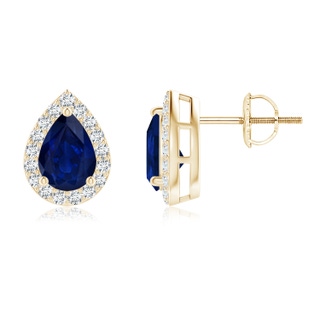 Pear AA Blue Sapphire