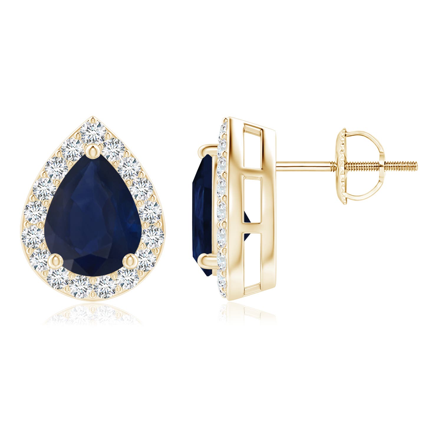 A - Blue Sapphire / 2.71 CT / 14 KT Yellow Gold