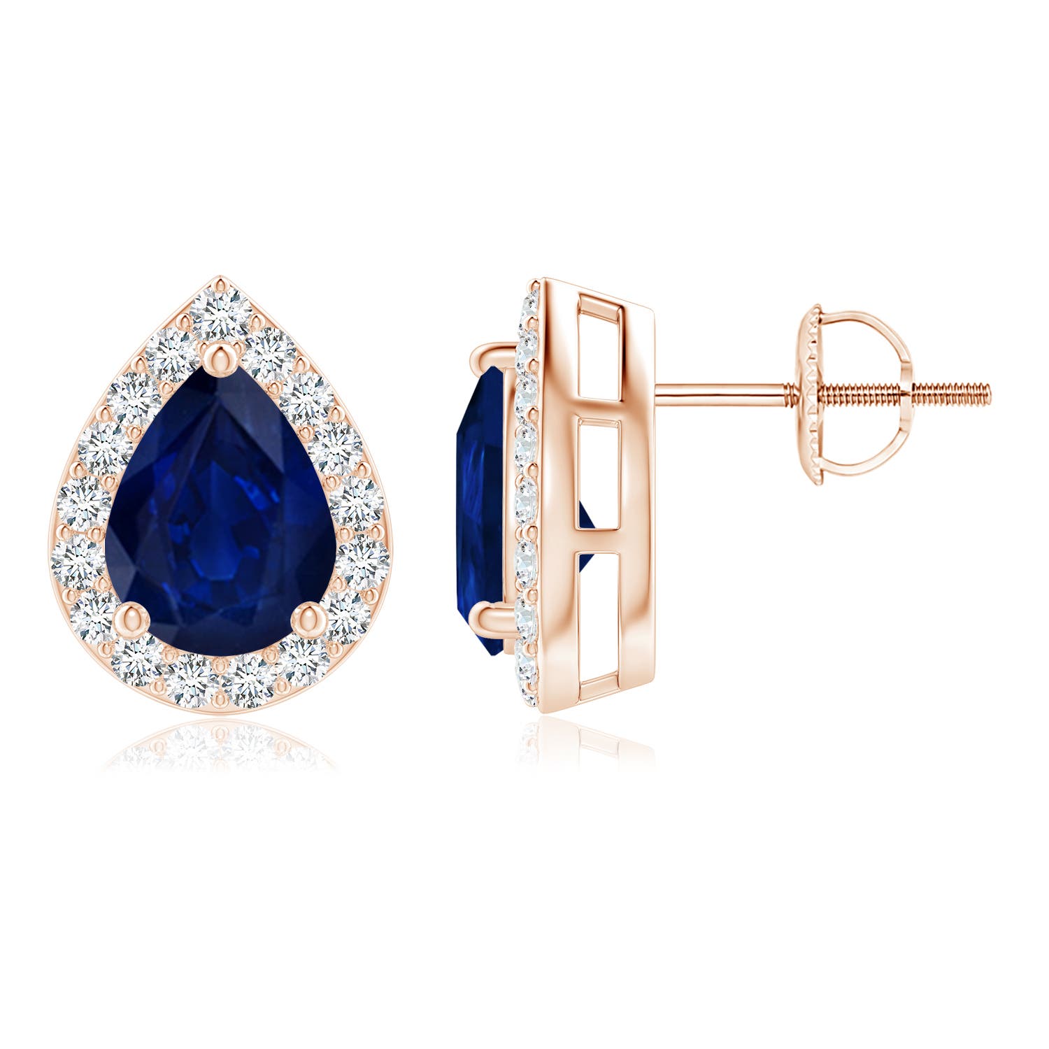 AA - Blue Sapphire / 2.71 CT / 14 KT Rose Gold