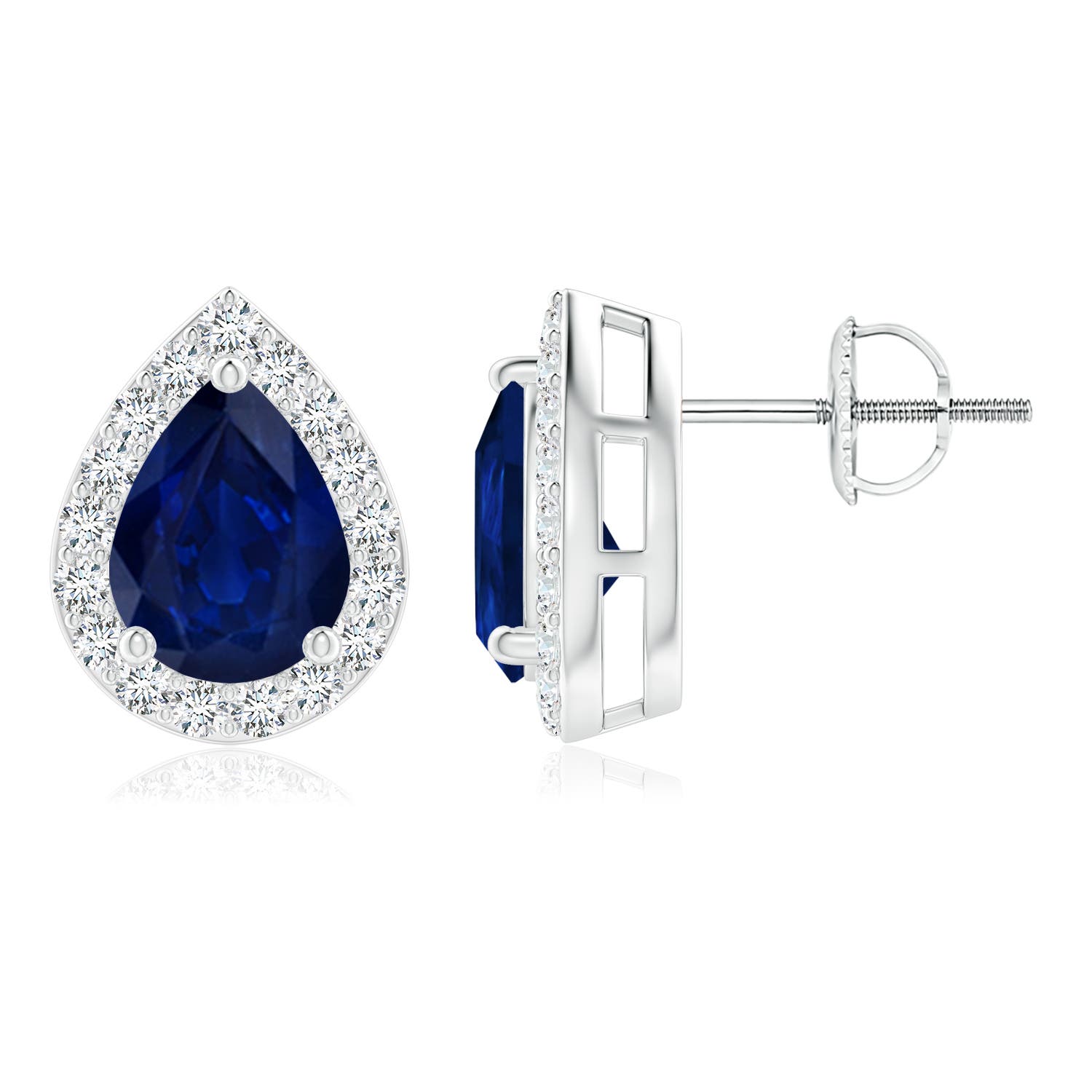 AA - Blue Sapphire / 2.71 CT / 14 KT White Gold