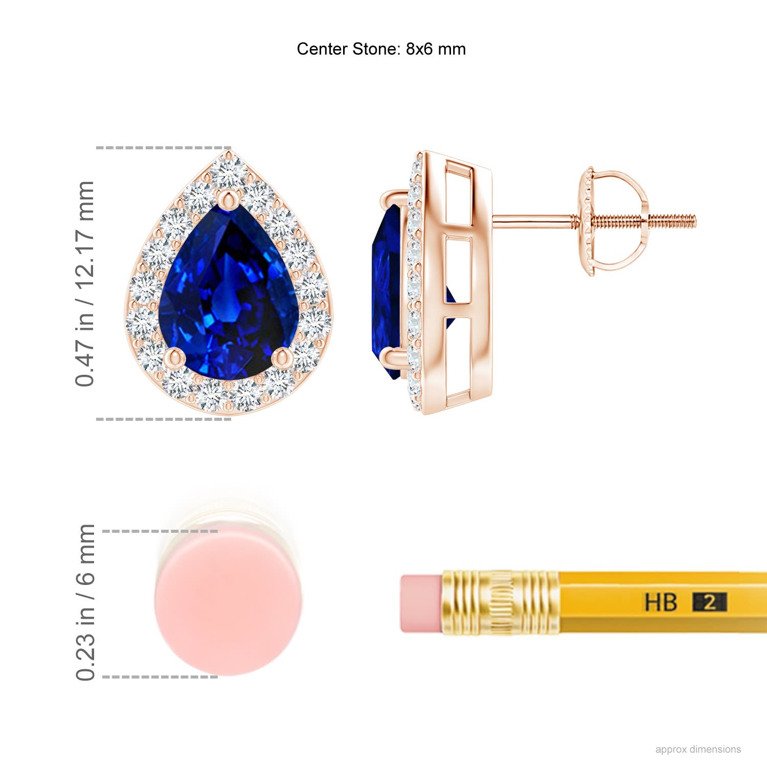 AAAA - Blue Sapphire / 2.71 CT / 14 KT Rose Gold