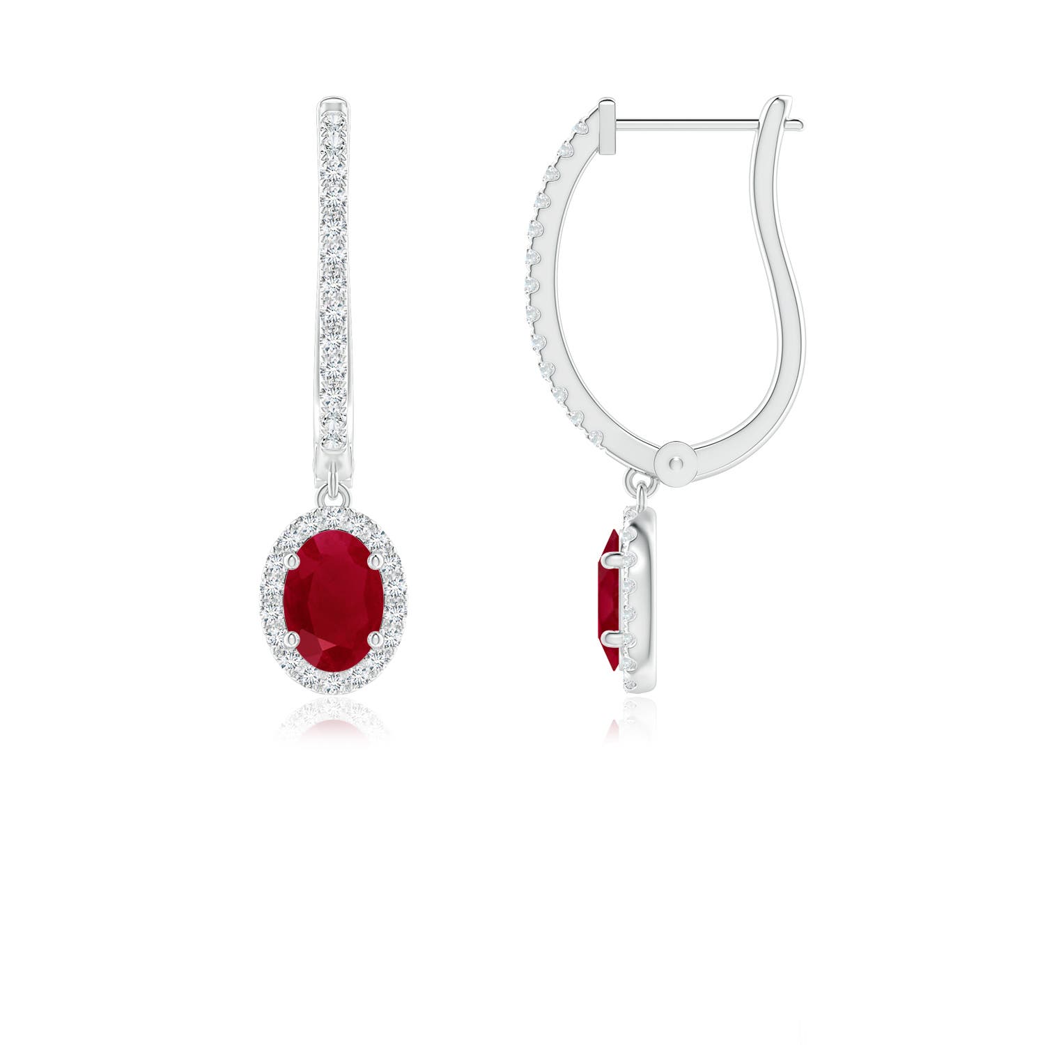 AA - Ruby / 1.5 CT / 14 KT White Gold