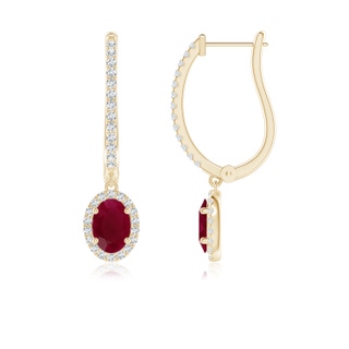 Oval A Ruby