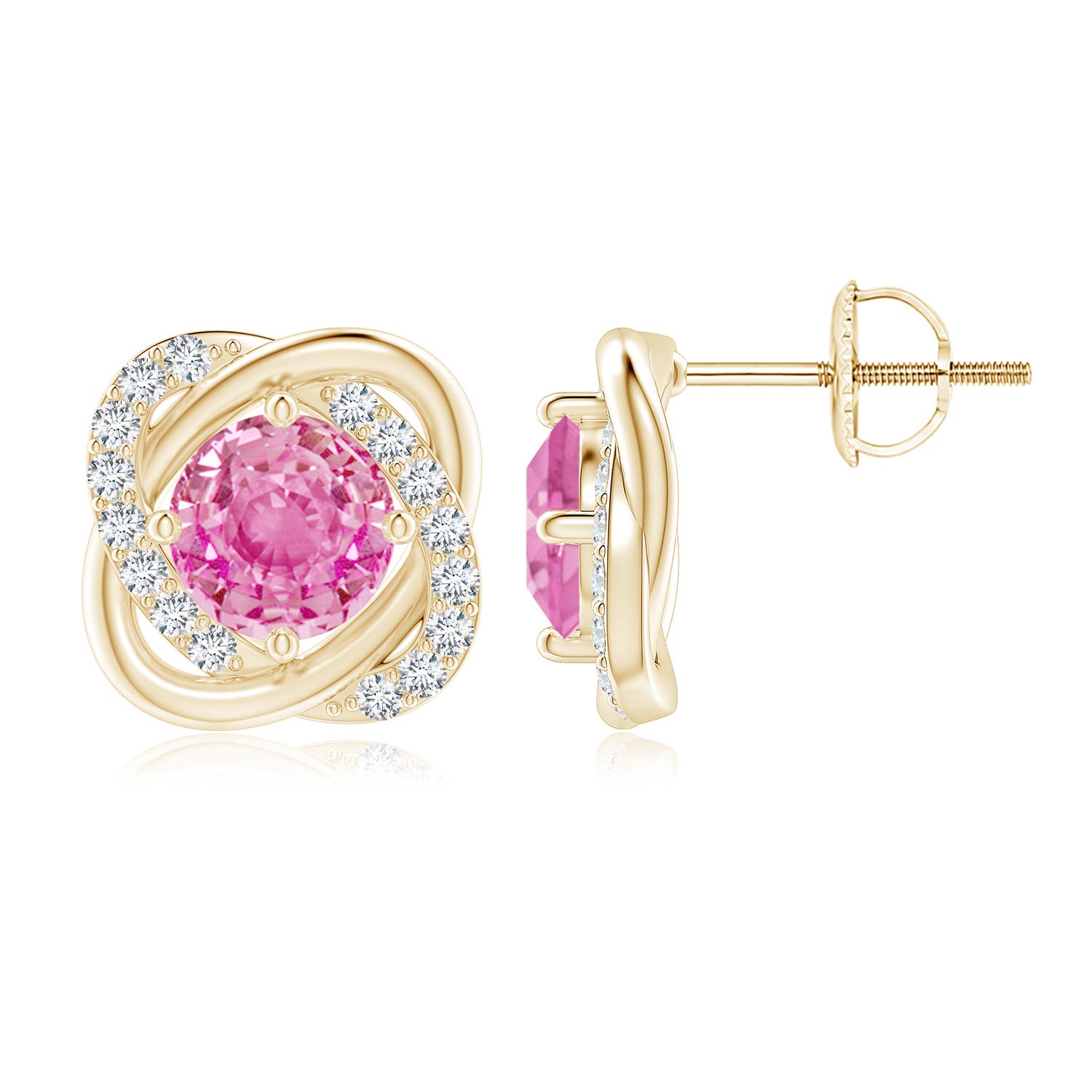 AA - Pink Sapphire / 2.32 CT / 14 KT Yellow Gold