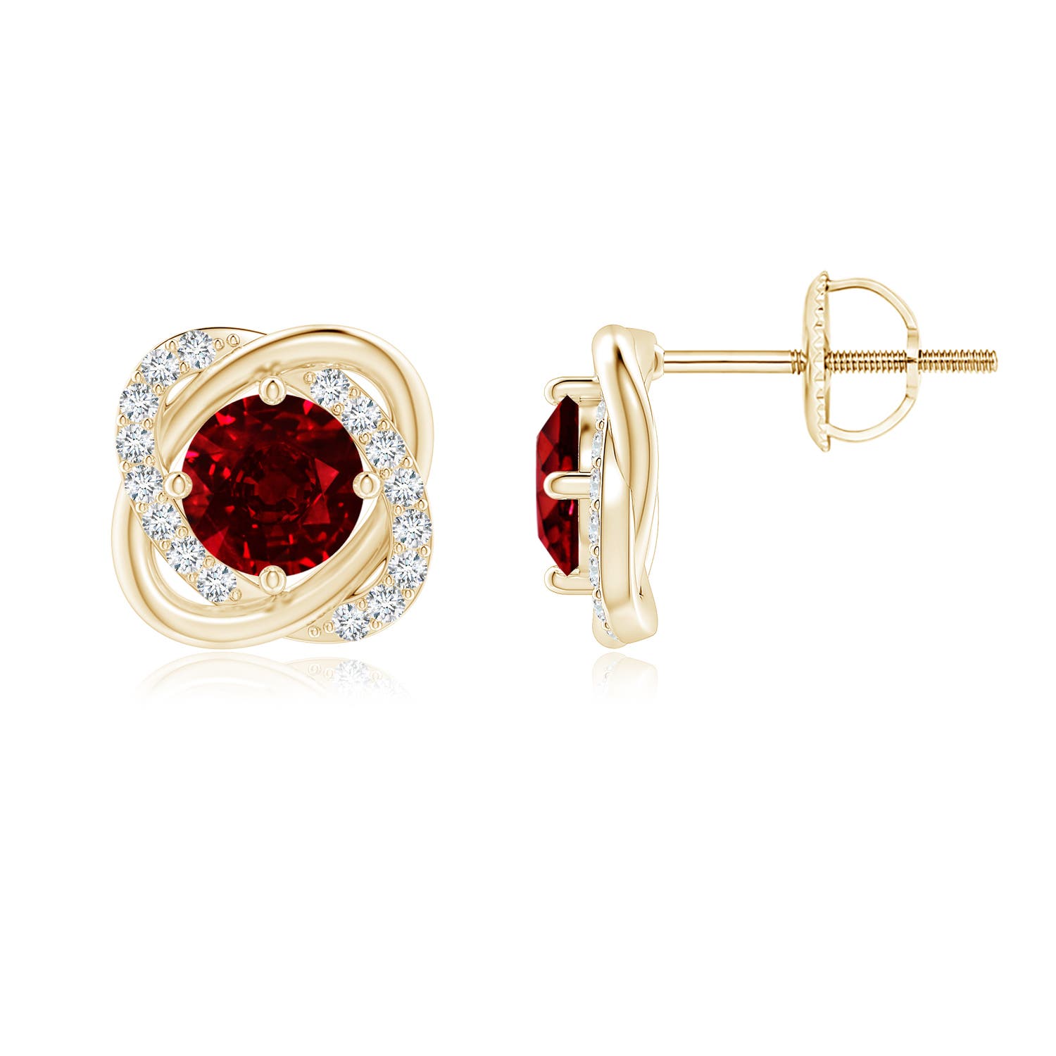 AAAA - Ruby / 1.39 CT / 14 KT Yellow Gold