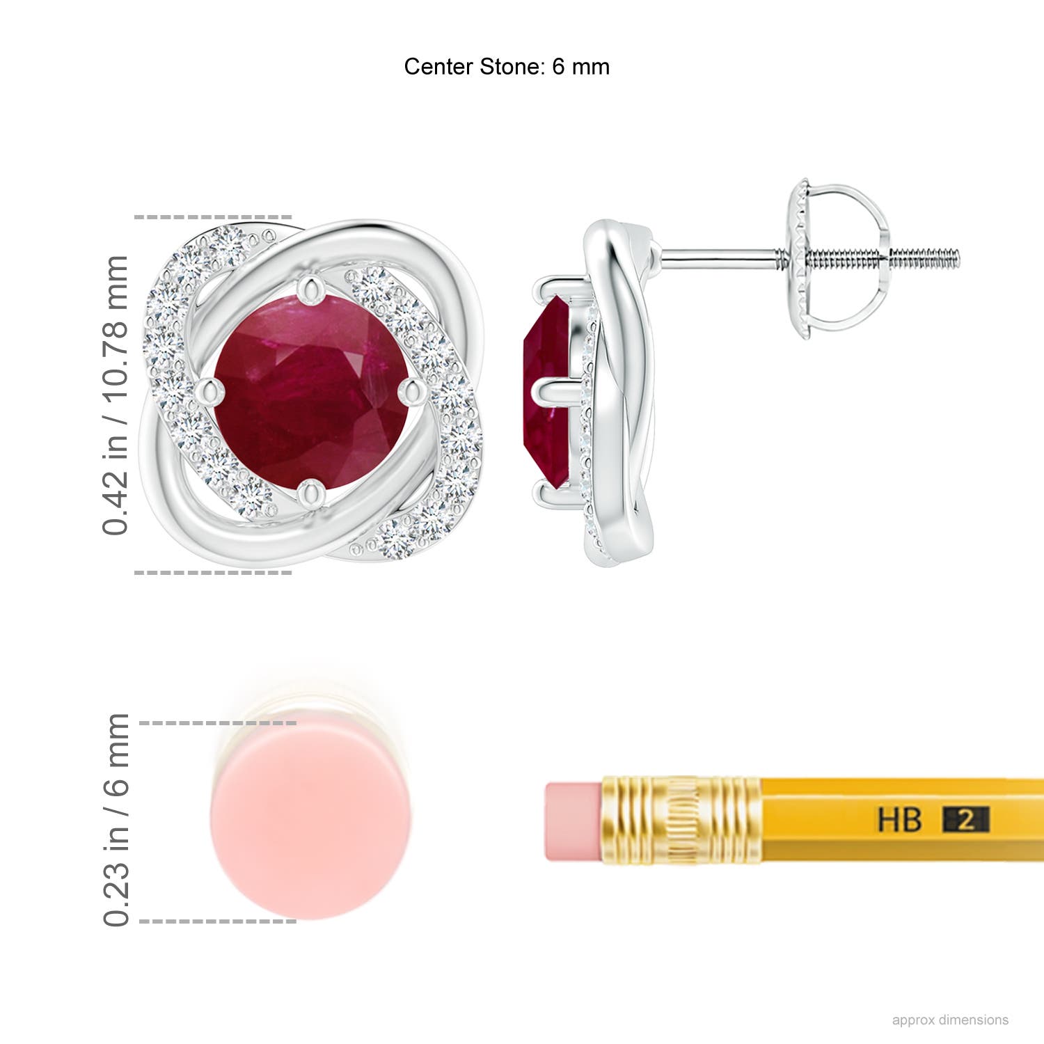 A - Ruby / 2.32 CT / 14 KT White Gold