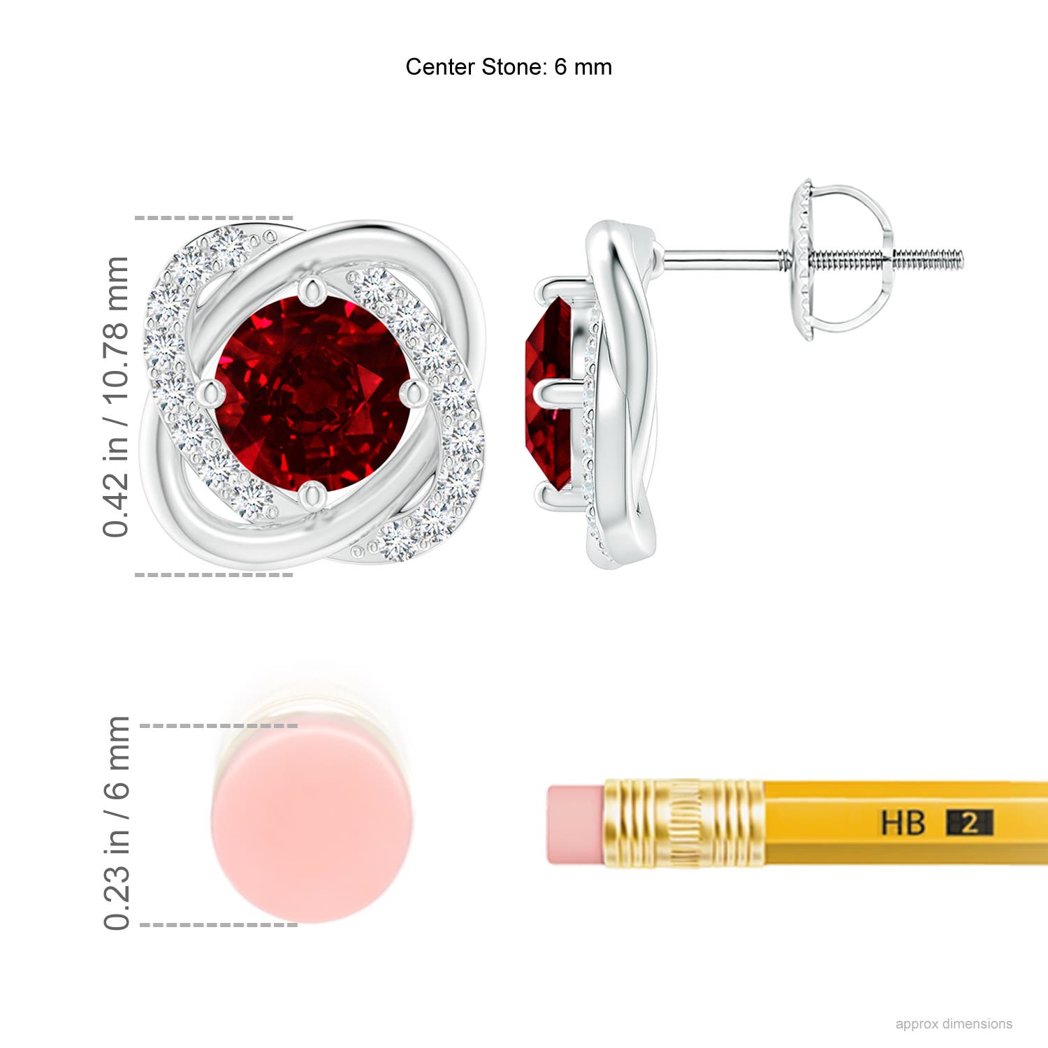 AAAA - Ruby / 2.32 CT / 14 KT White Gold