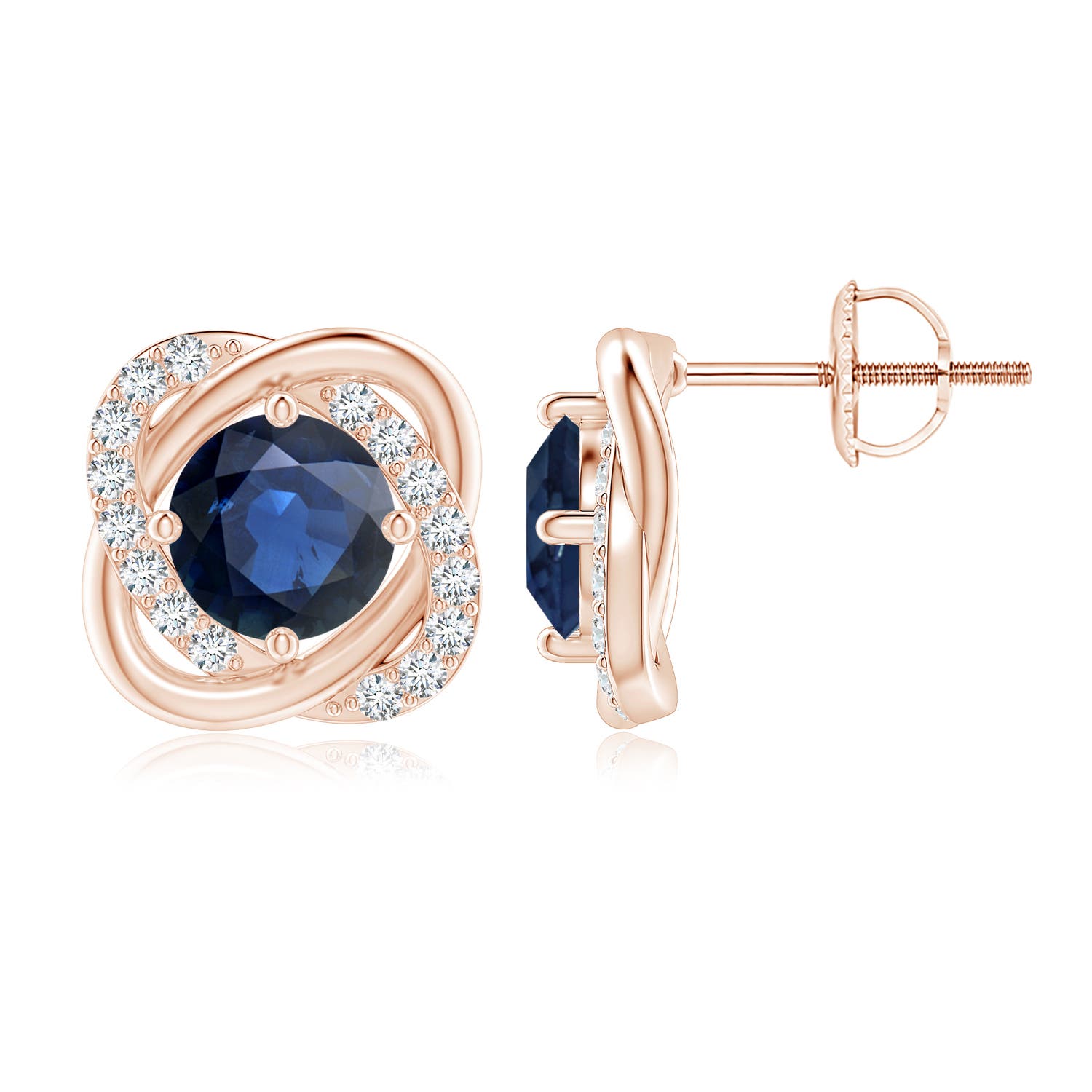 AA - Blue Sapphire / 2.32 CT / 14 KT Rose Gold