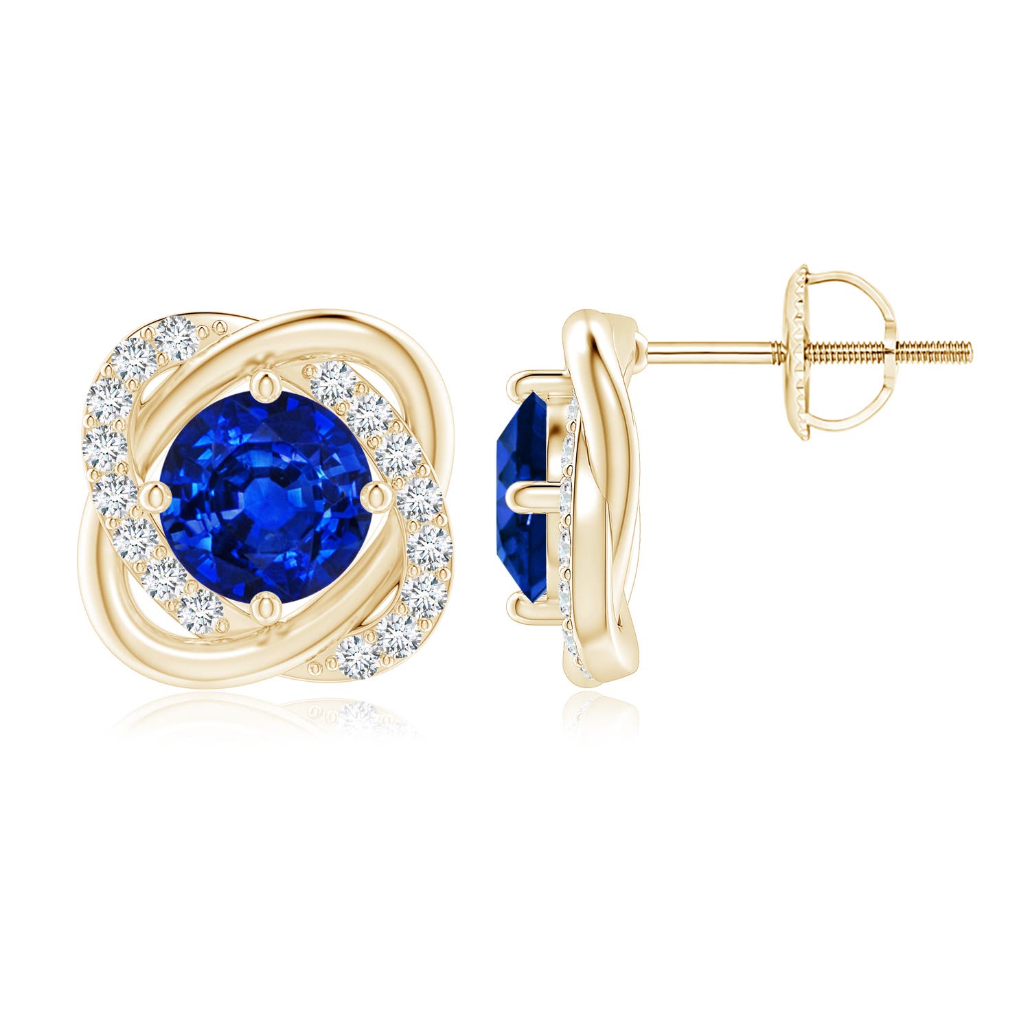 AAAA - Blue Sapphire / 2.32 CT / 14 KT Yellow Gold