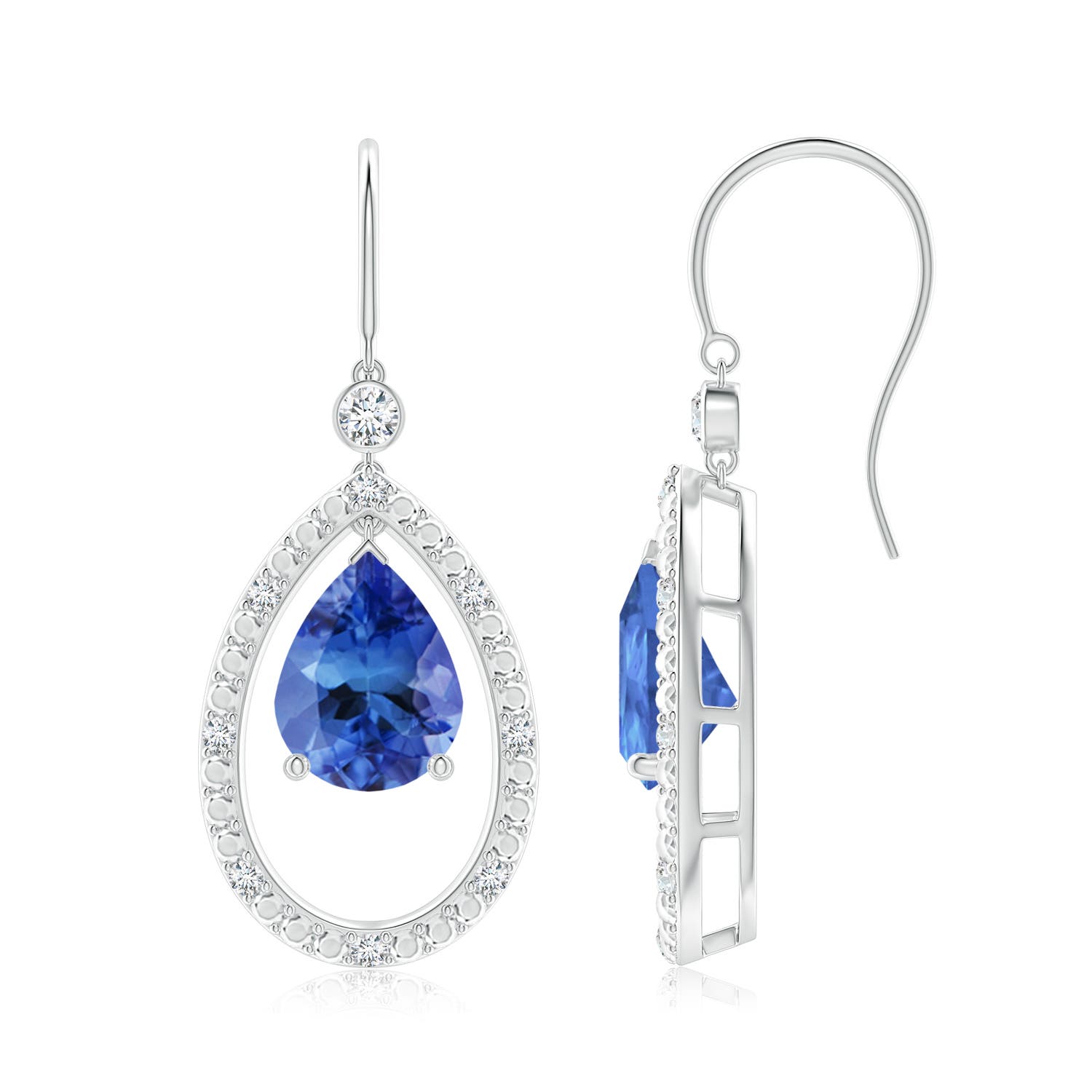 AA - Tanzanite / 3.52 CT / 14 KT White Gold