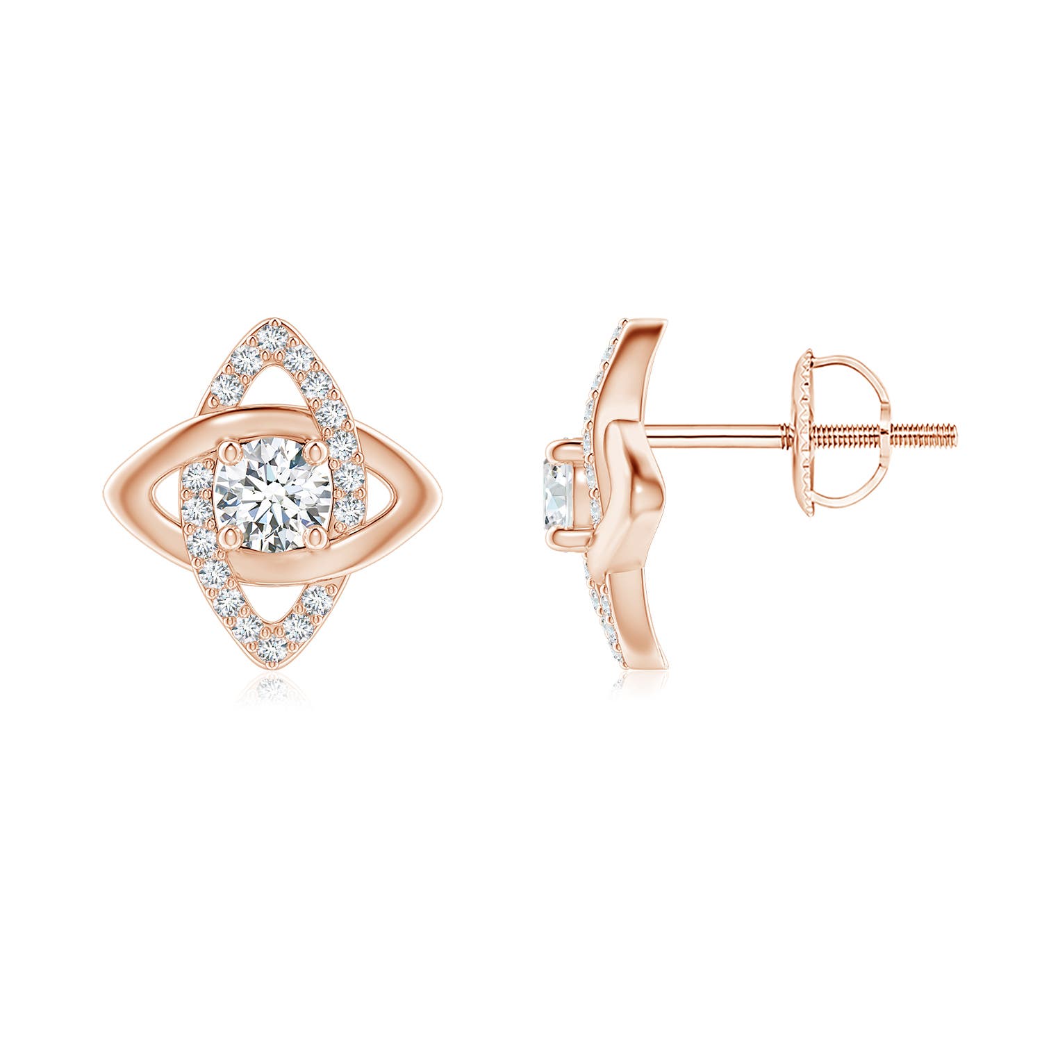 F-G, VS / 0.68 CT / 14 KT Rose Gold