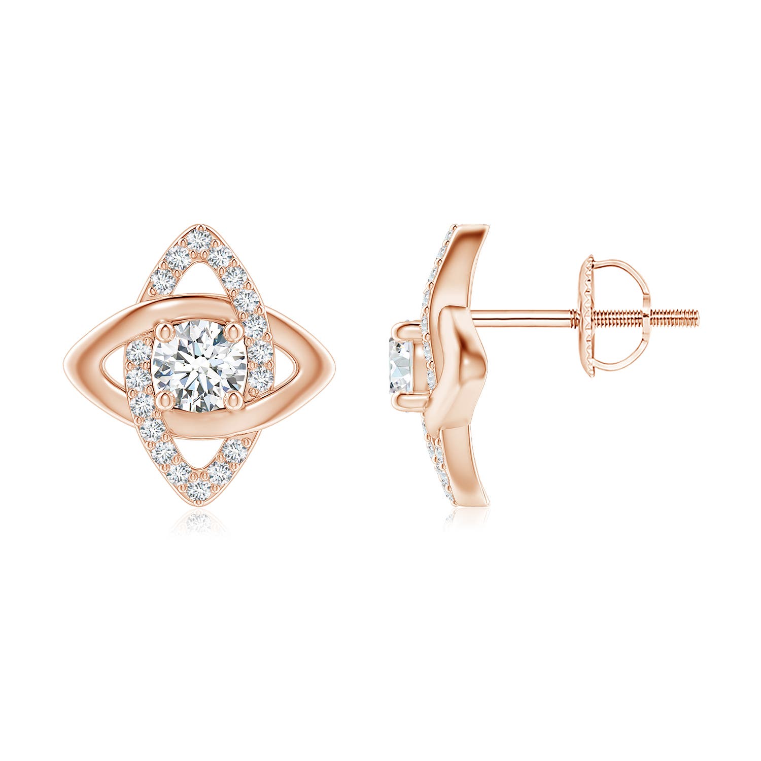 F-G, VS / 0.87 CT / 14 KT Rose Gold