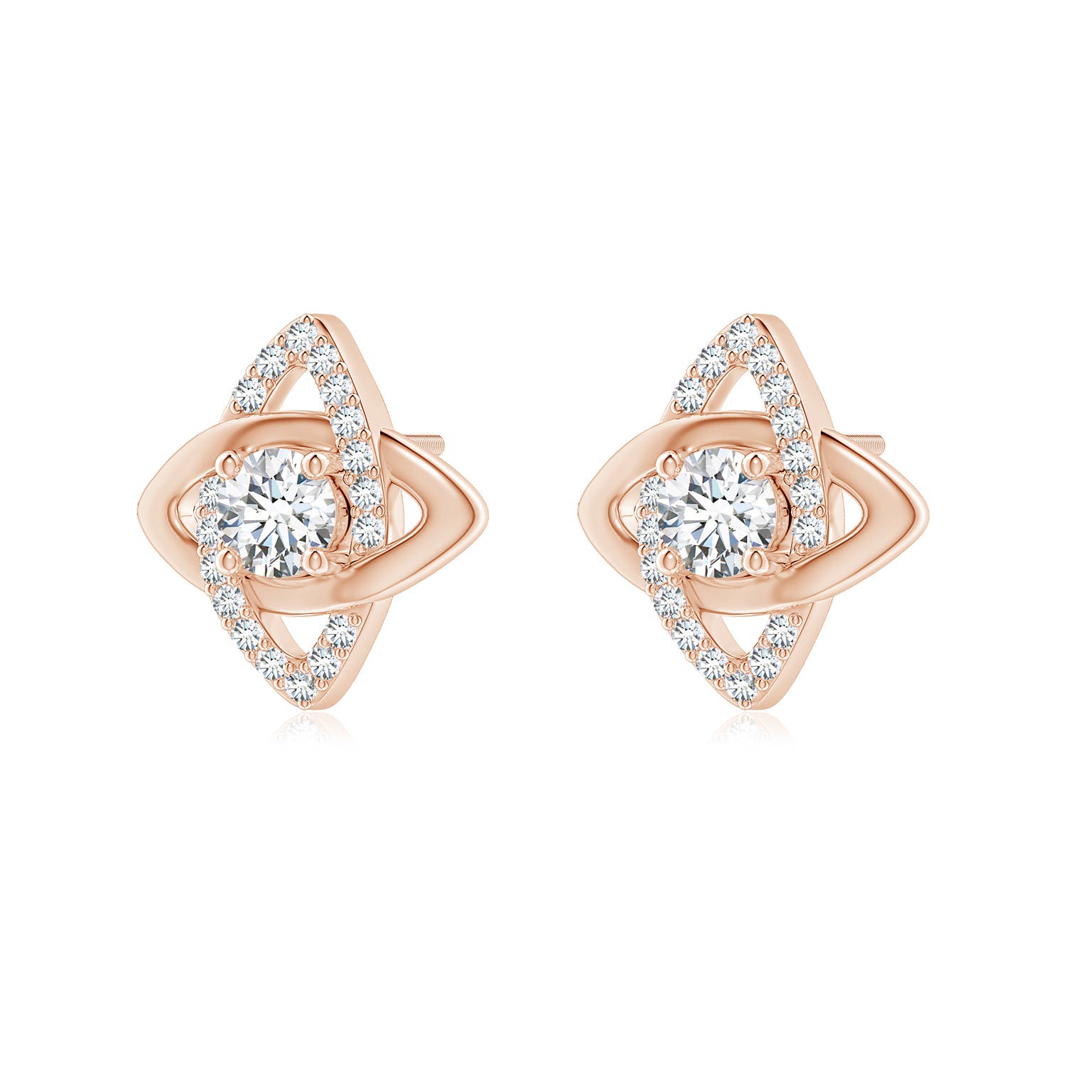 F-G, VS / 0.87 CT / 14 KT Rose Gold