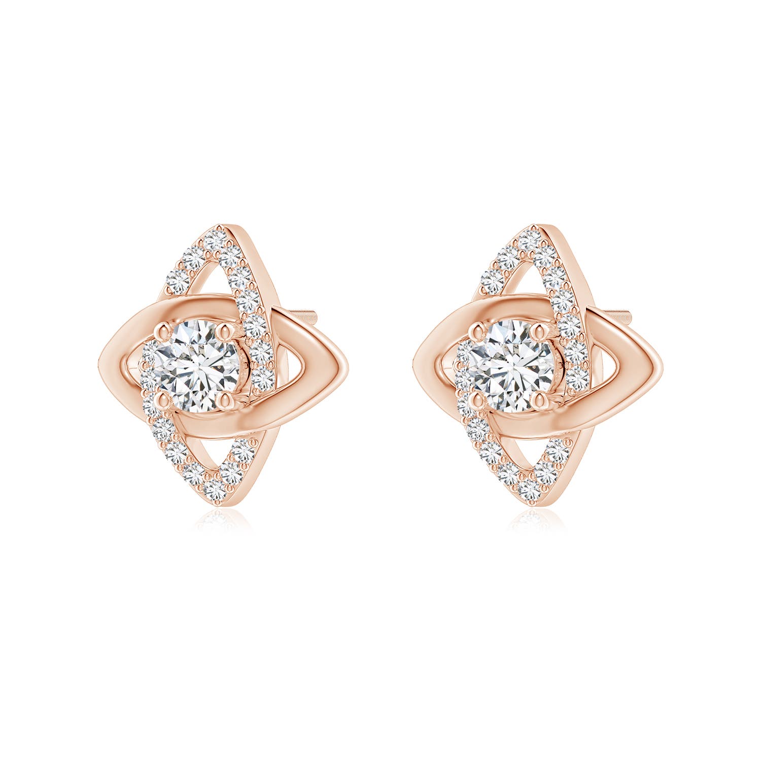 H, SI2 / 0.87 CT / 14 KT Rose Gold