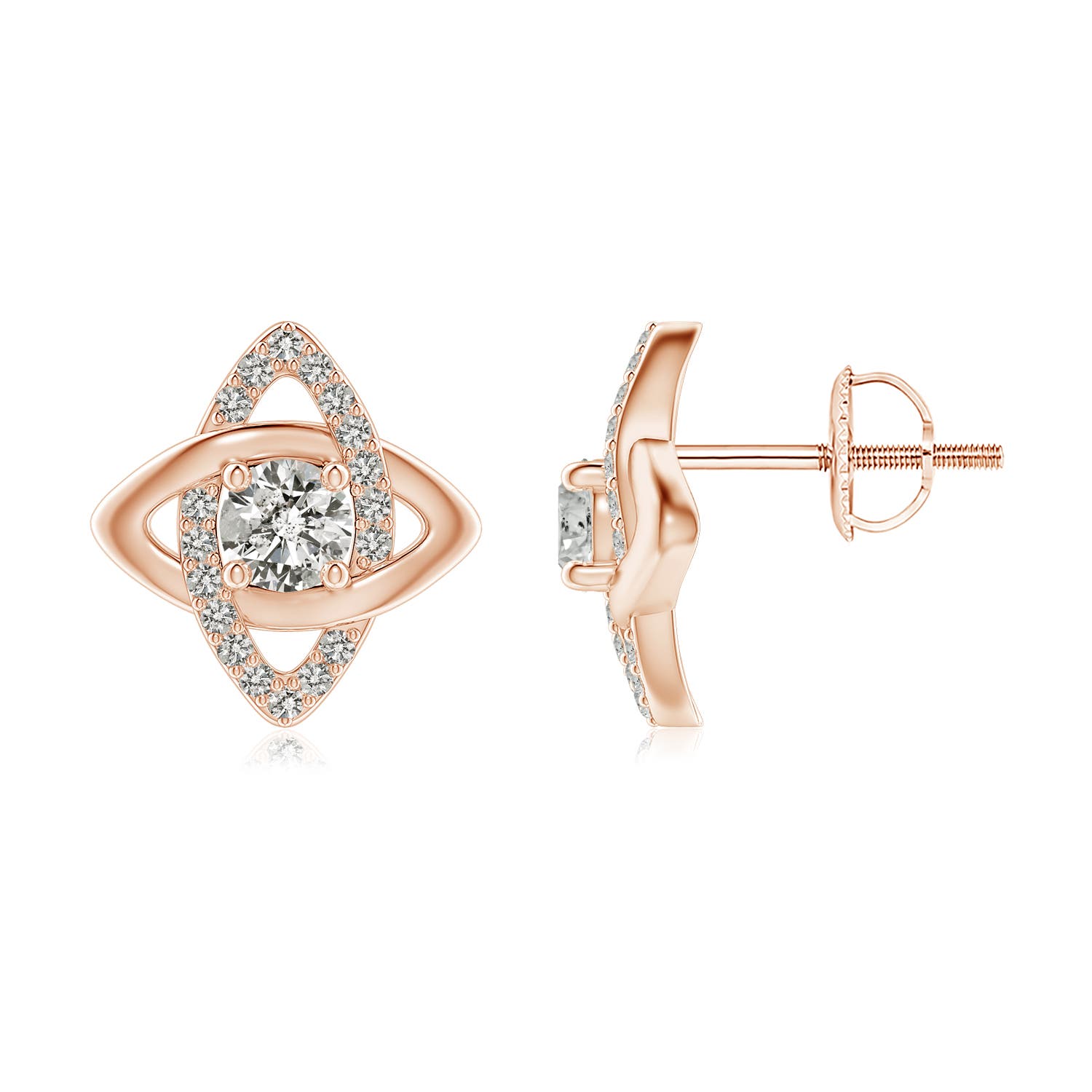 K, I3 / 0.87 CT / 14 KT Rose Gold