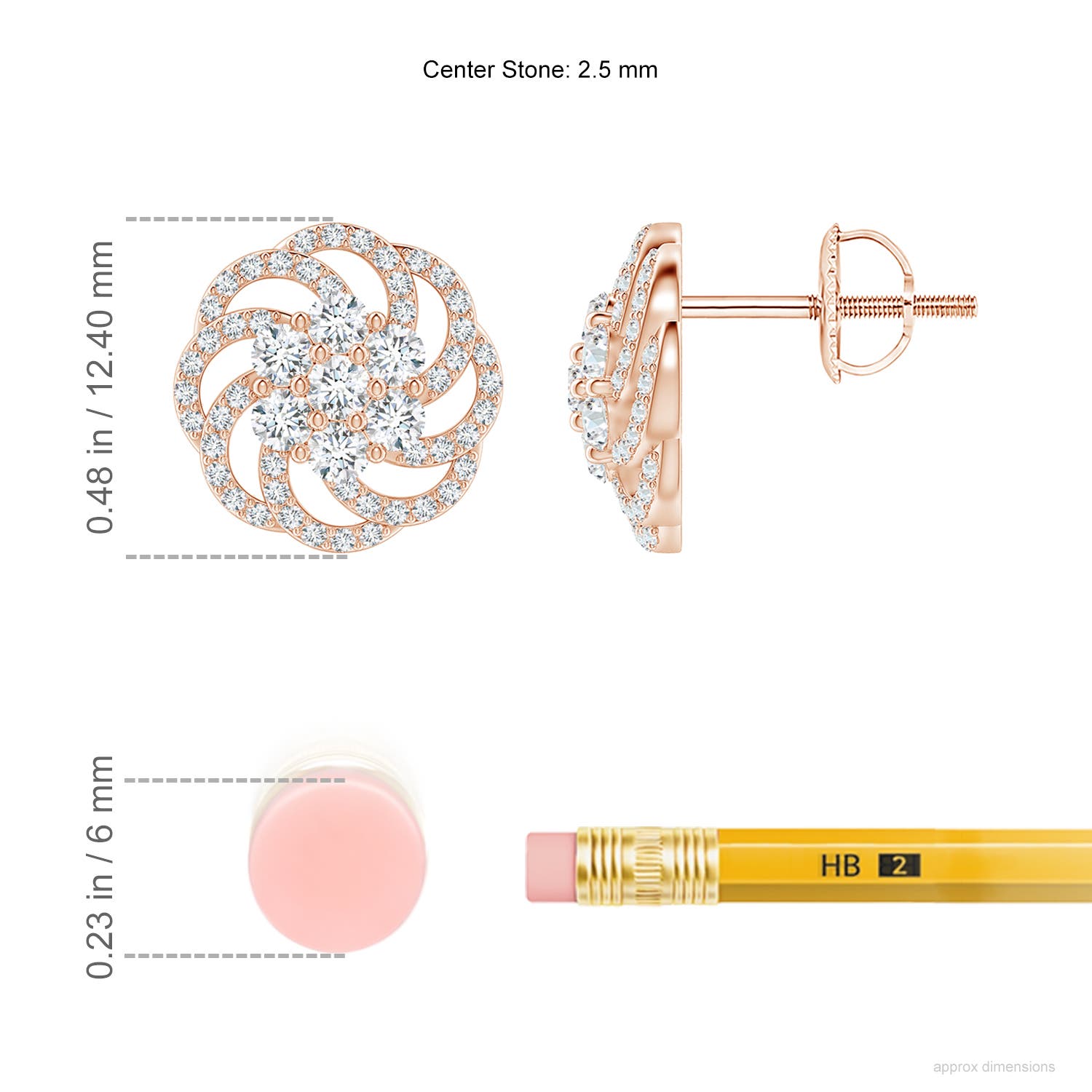 G, VS2 / 1.05 CT / 14 KT Rose Gold