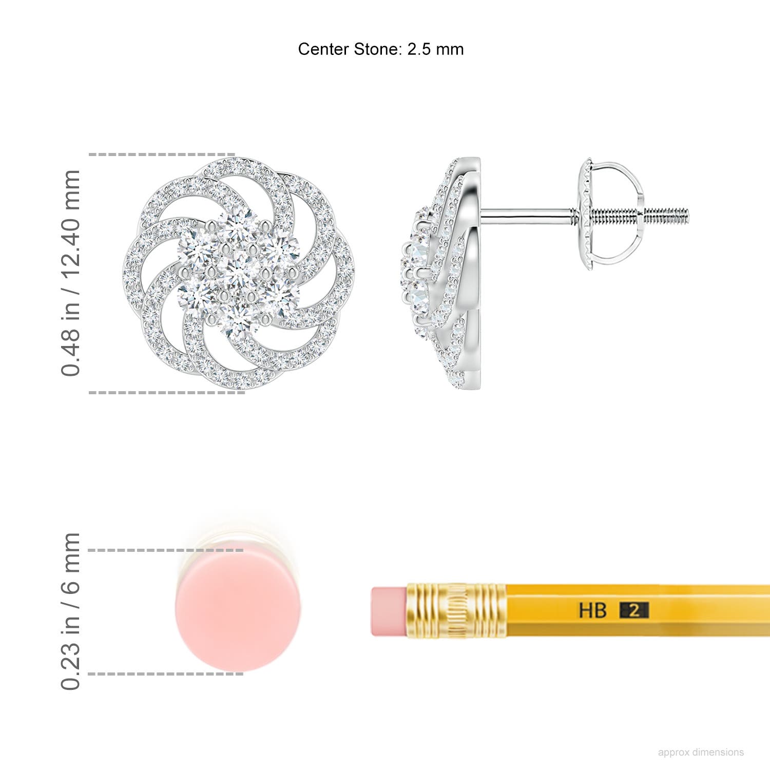 F-G, VS / 1.1 CT / 14 KT White Gold