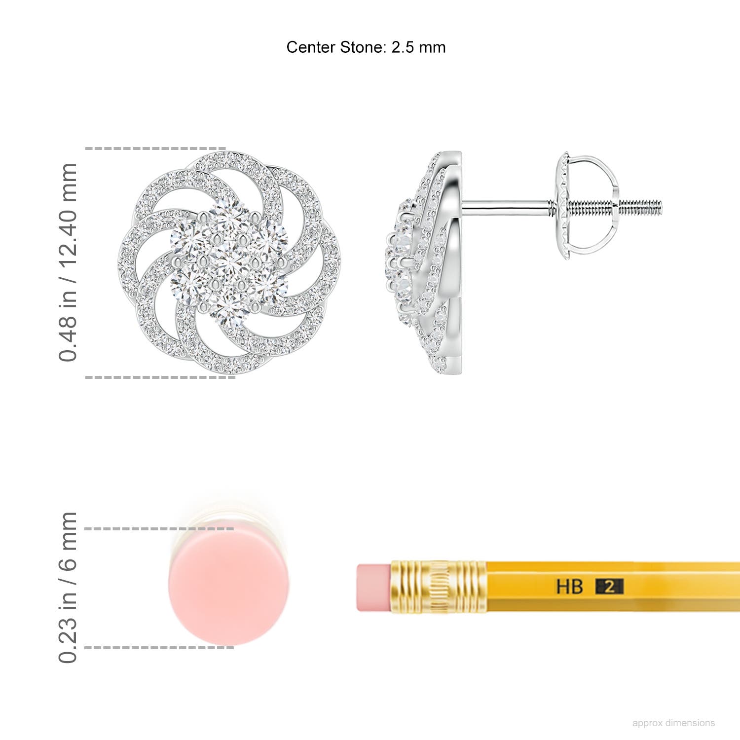 H, SI2 / 1.05 CT / 14 KT White Gold