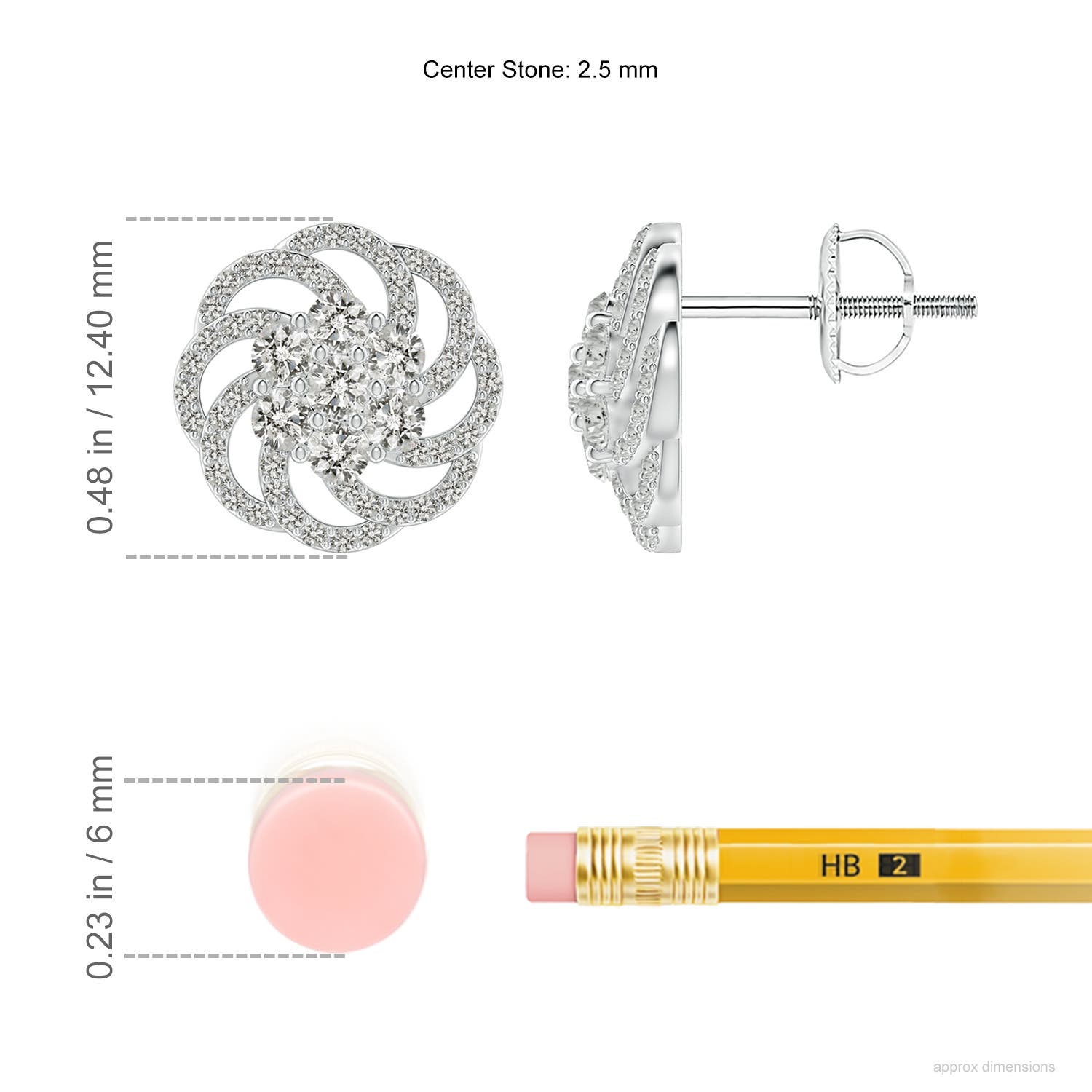 K, I3 / 1.05 CT / 14 KT White Gold