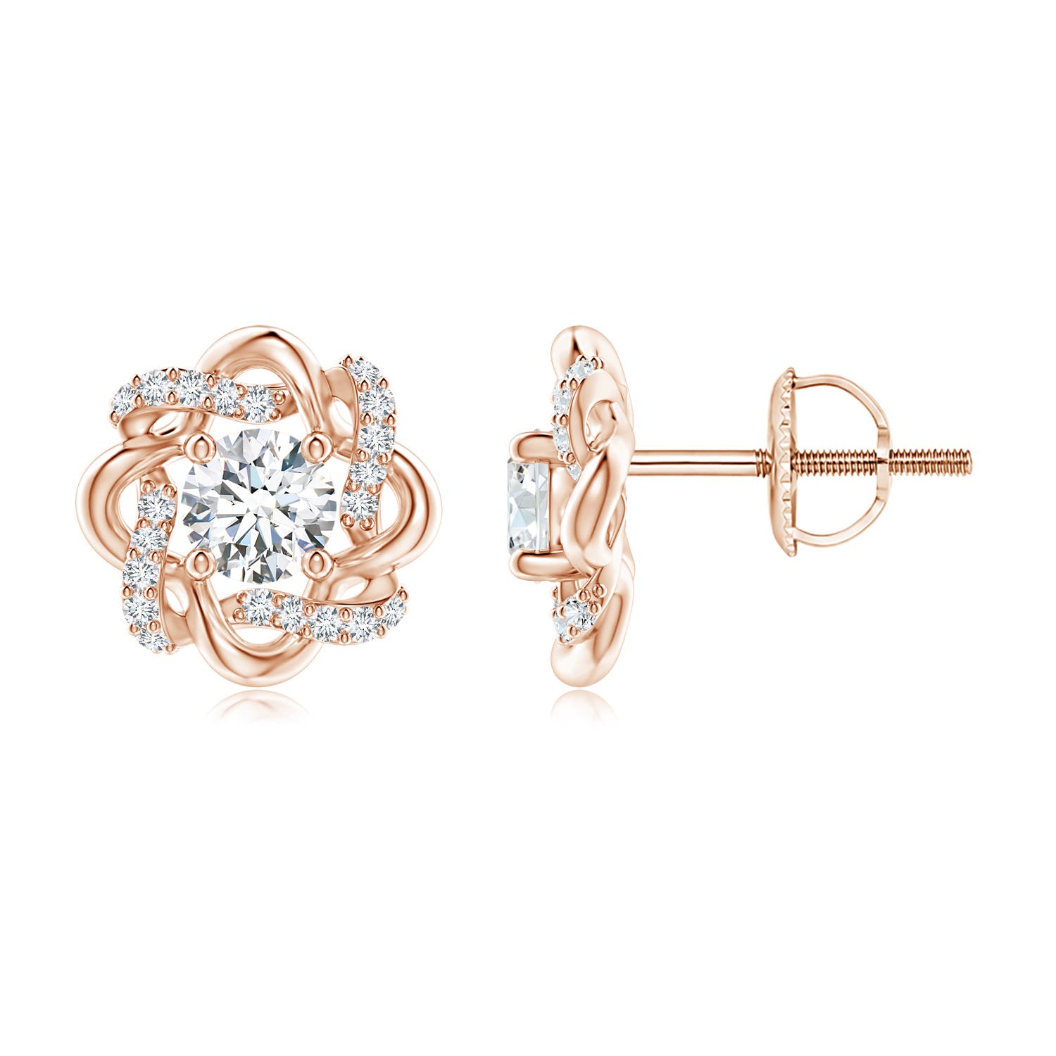 F-G, VS / 0.8 CT / 14 KT Rose Gold